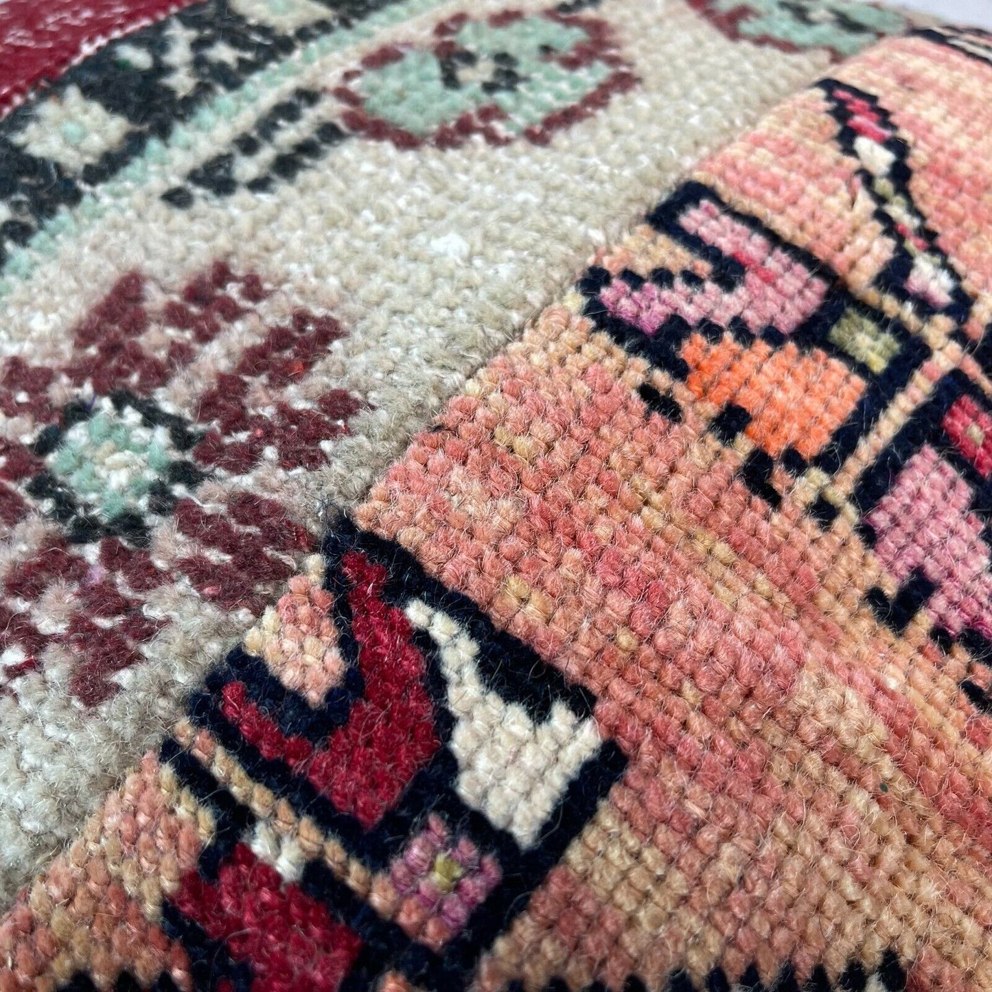 40 x 40 cm , Vintage Turkish Cushion Cover , Vintage Handgemachte Kissenbezug