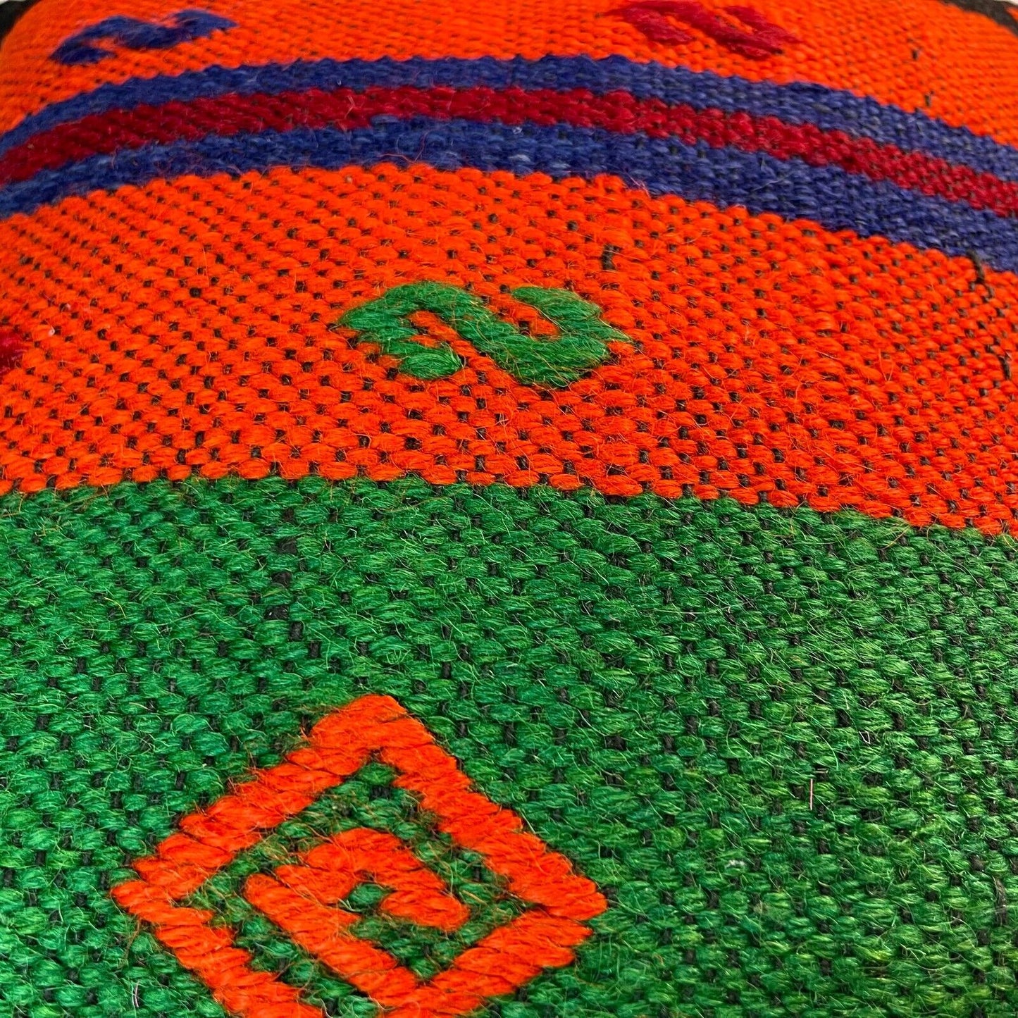 Einzigartige Kelim-Kissen,Turkish Kilim Pillow,16'×16' Funda De Cojín Kilim