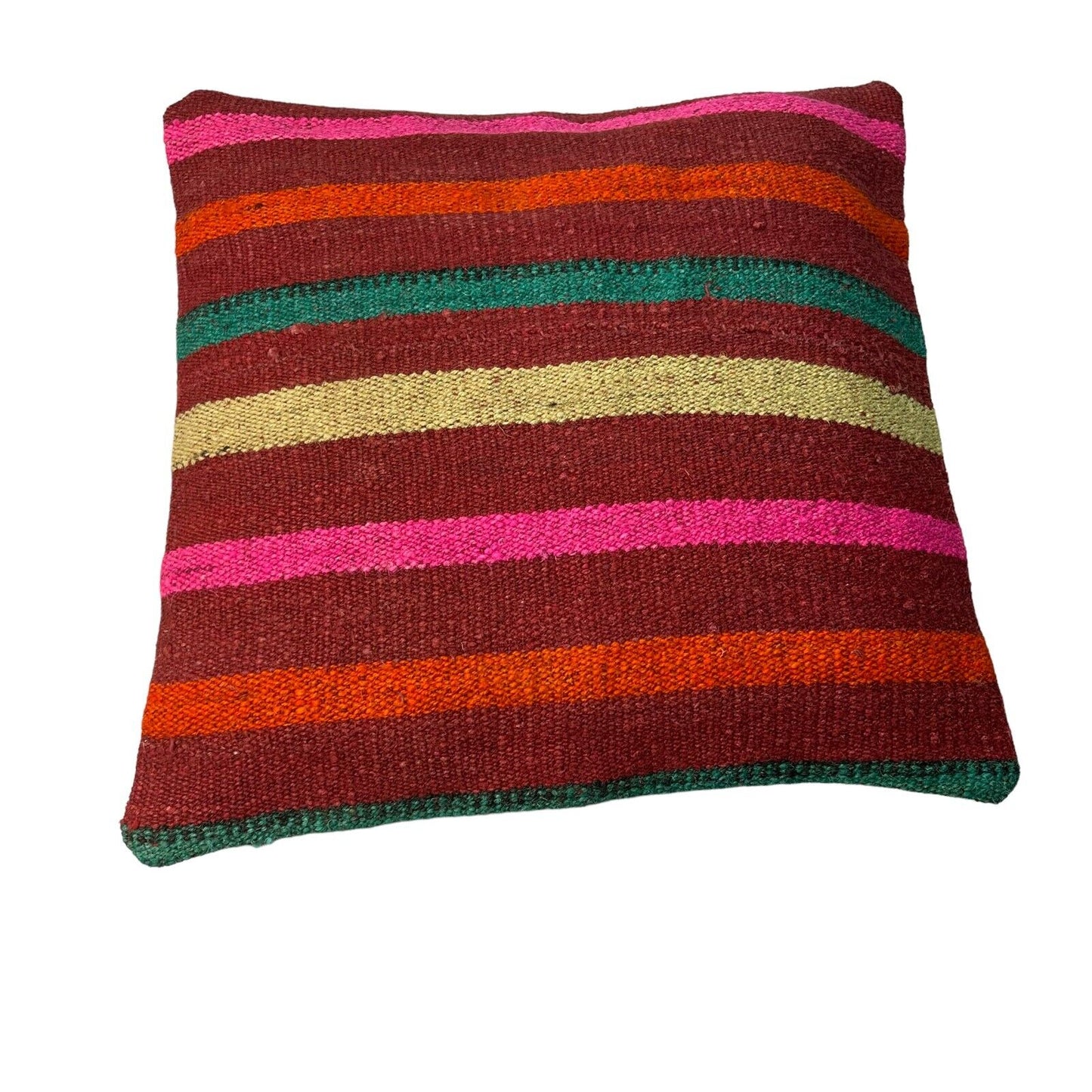 Einzigartige Kelim-Kissen,Turkish Kilim Pillow,16'×16' Funda De Cojín Kilim