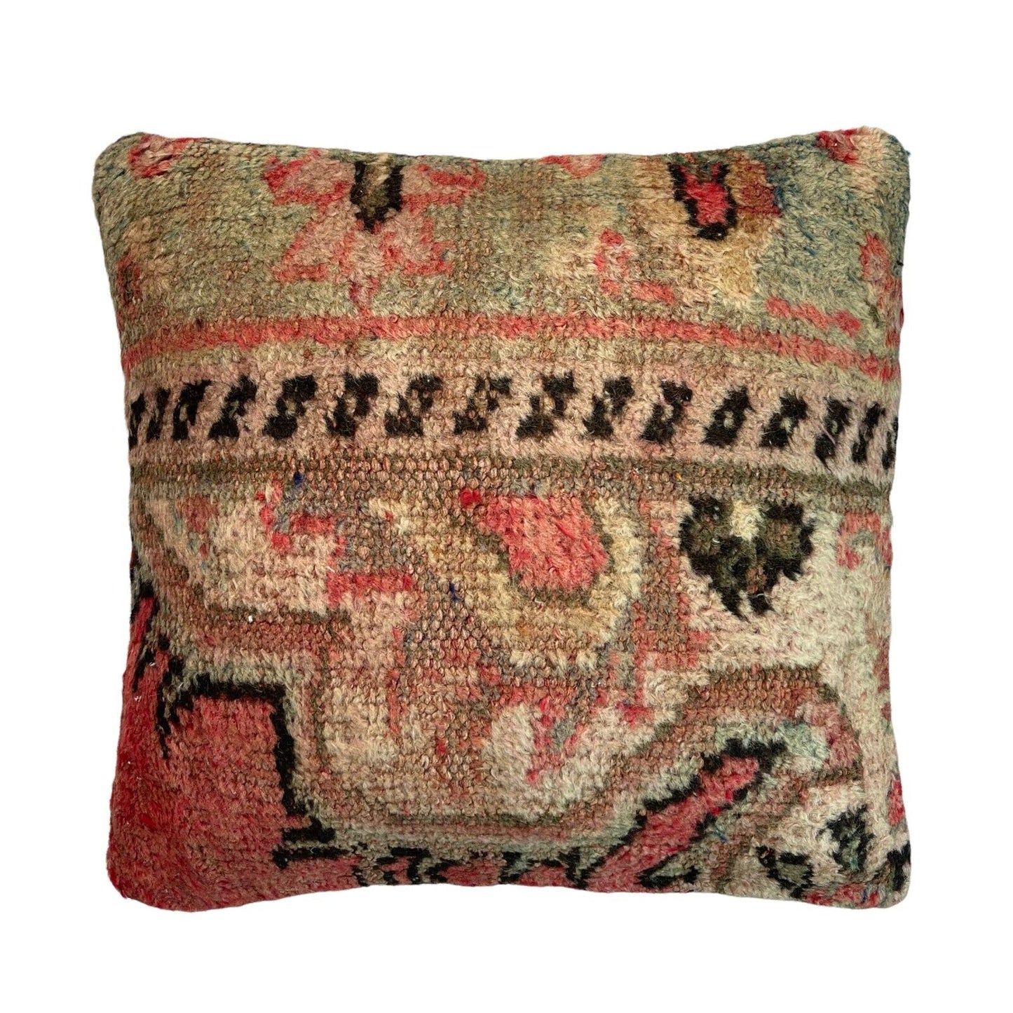 45 x 45 cm , Vintage Turkish Cushion Cover , Vintage Handgemachte Kissenbezug