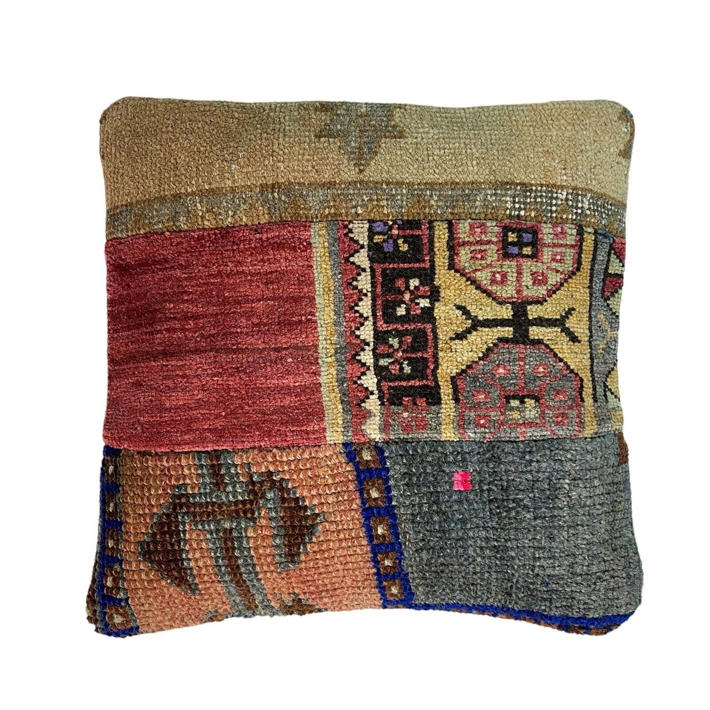 40 x 40 cm , Vintage Turkish Cushion Cover , Vintage Handgemachte Kissenbezug