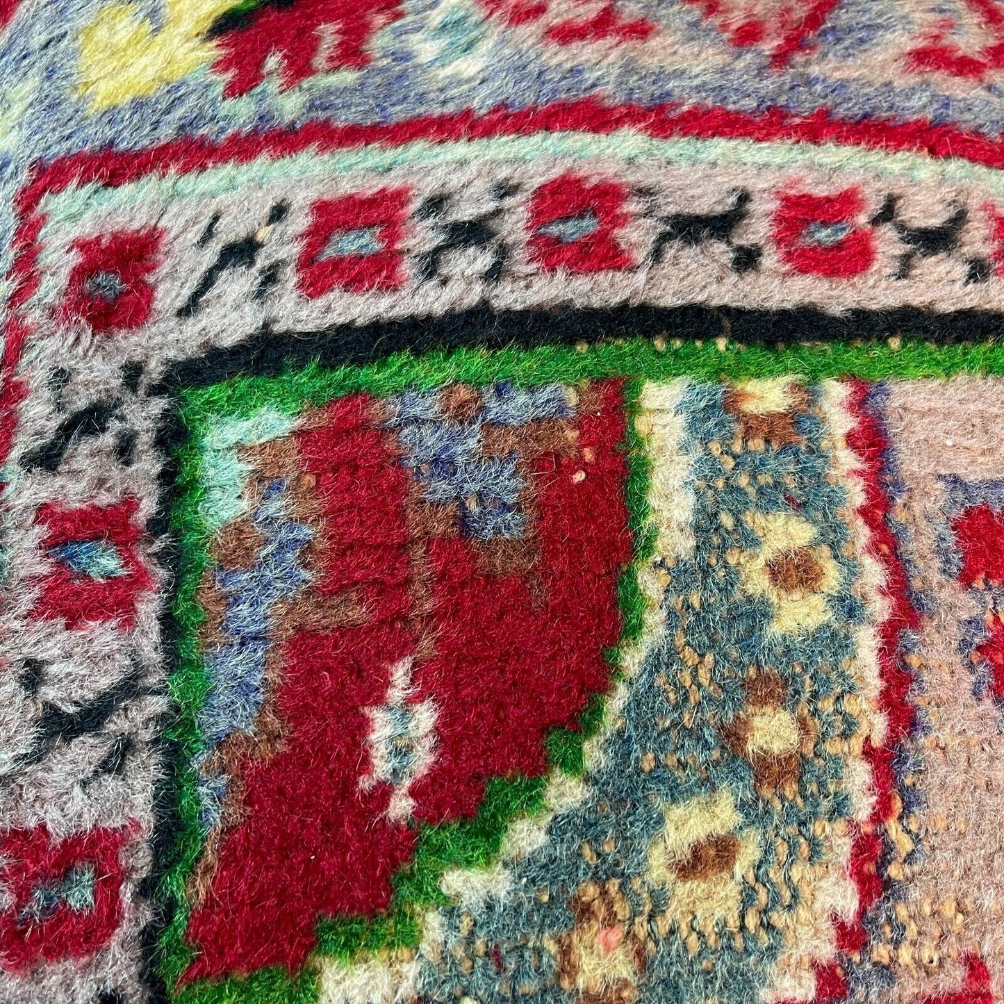 45 x 45 cm , Vintage Turkish Cushion Cover , Vintage Handgemachte Kissenbezug