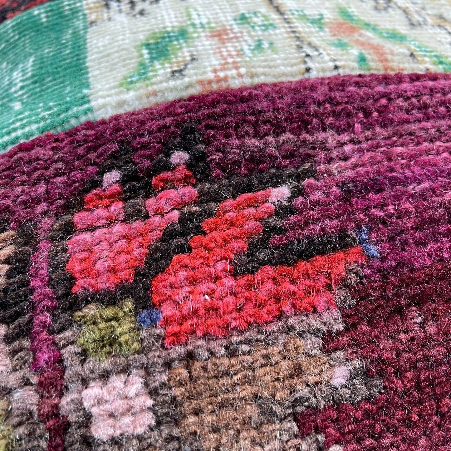 40 x 40 cm , Vintage Turkish Cushion Cover , Vintage Handgemachte Kissenbezug