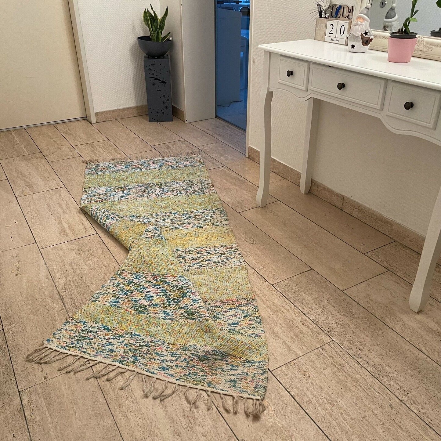Brand New Traditional Turkish Runner , Rag Rug Runner 185X72 cm