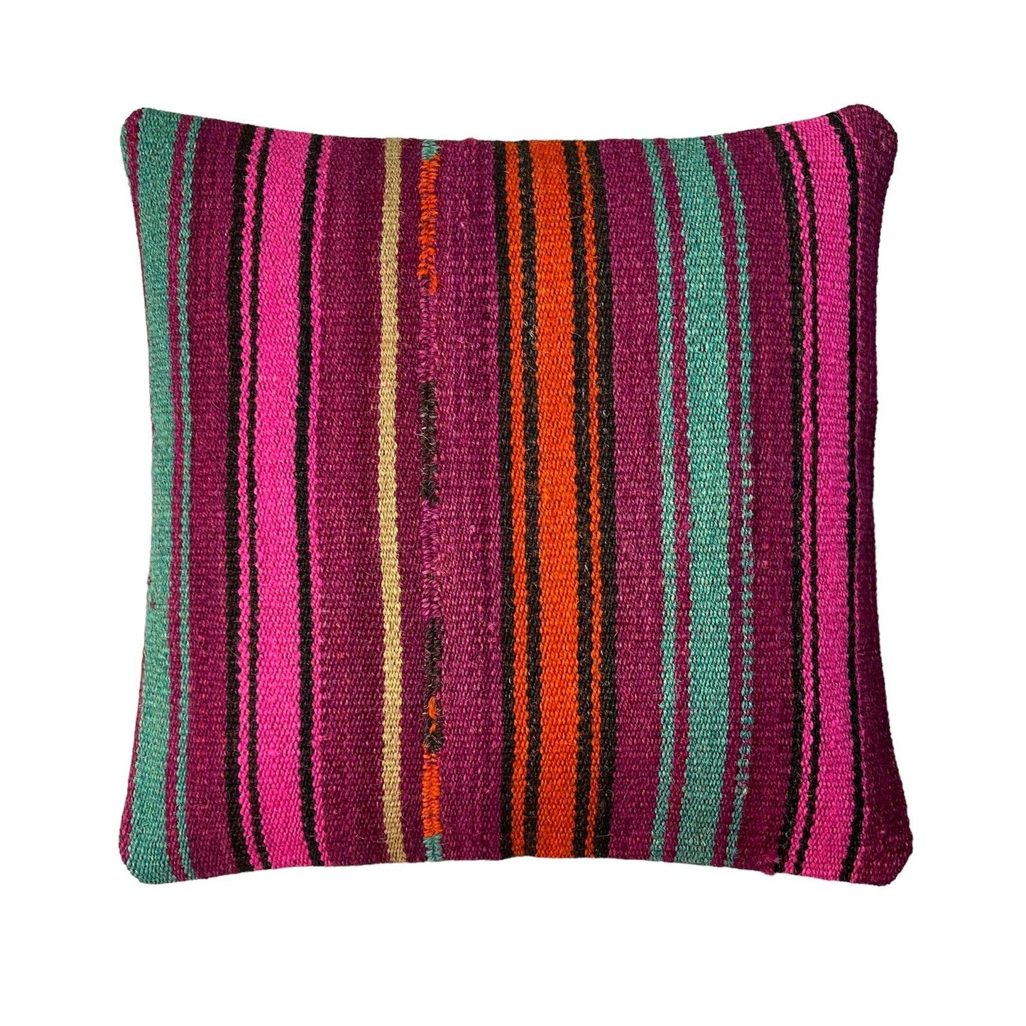 Einzigartige Kelim-Kissen,Turkish Kilim Pillow,16'×16' Funda De Cojín Kilim
