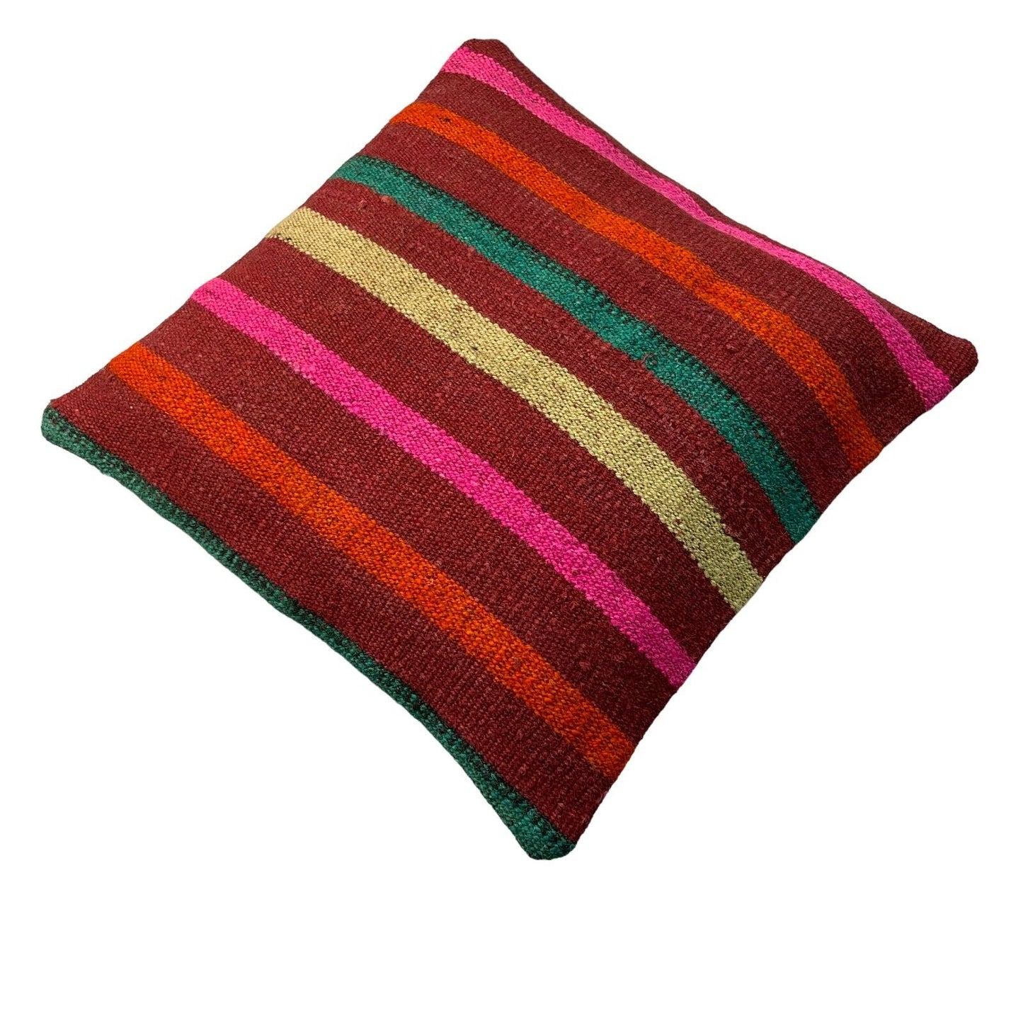 Einzigartige Kelim-Kissen,Turkish Kilim Pillow,16'×16' Funda De Cojín Kilim