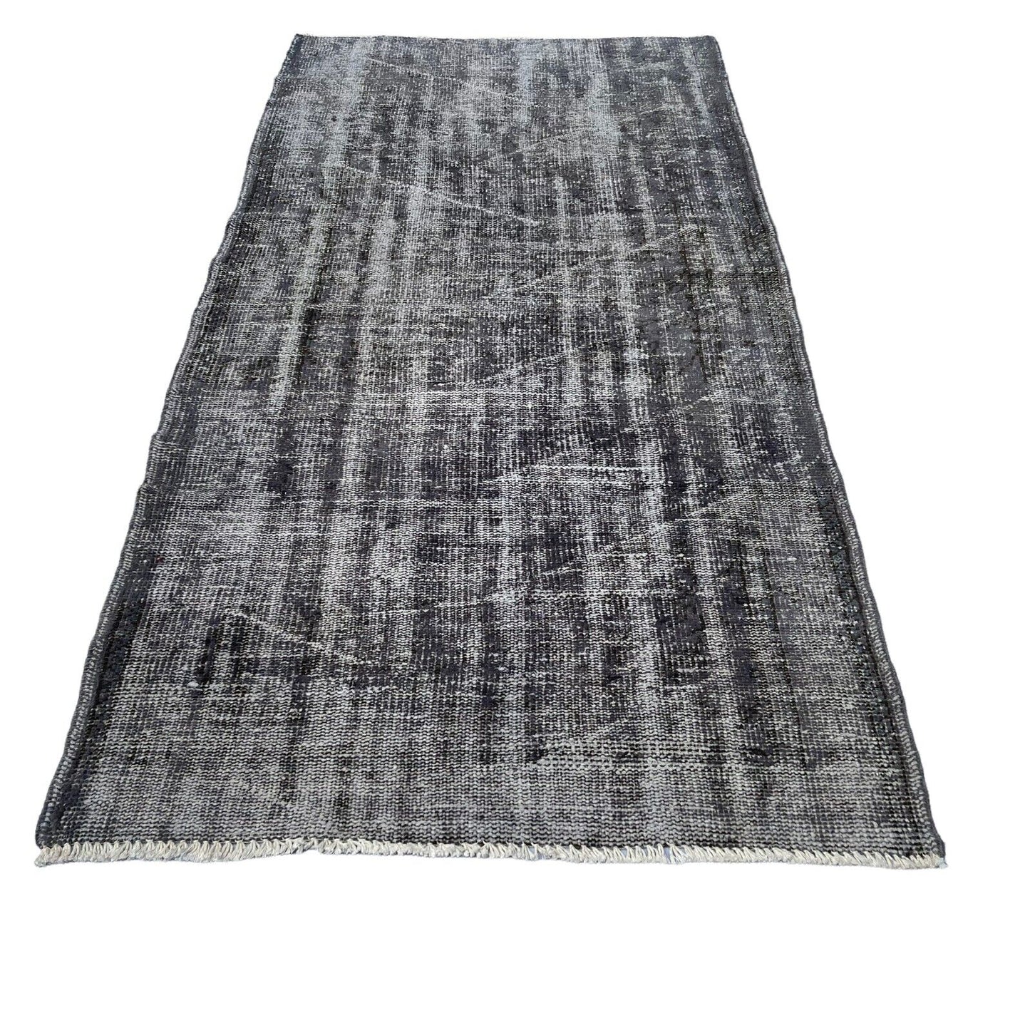 Distressed Overdyed Türkischer Teppich 203 x 103 cm Vintage Decorative Teppich