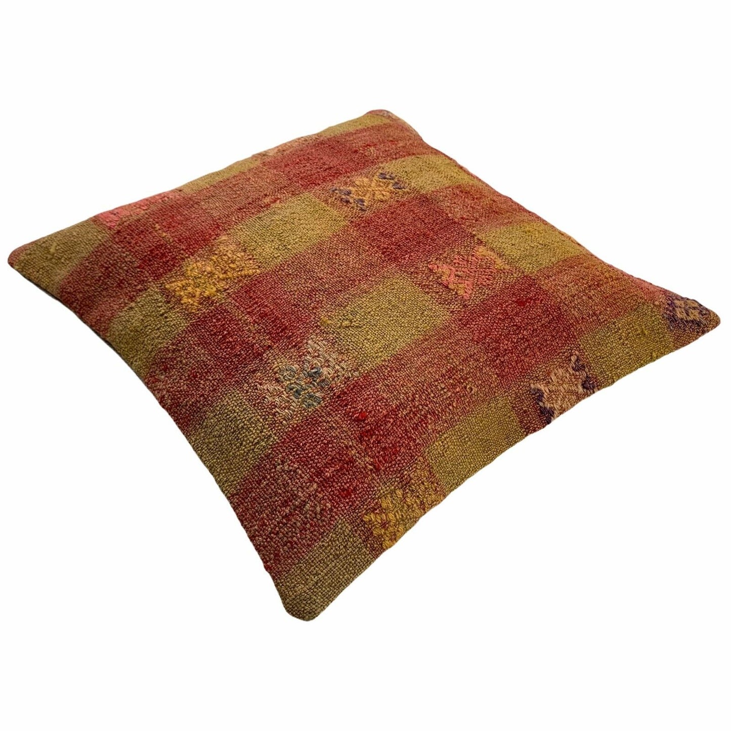 Einzigartige Kelim-Kissen,Turkish Kilim Pillow,16'×16' Funda De Cojín Kilim