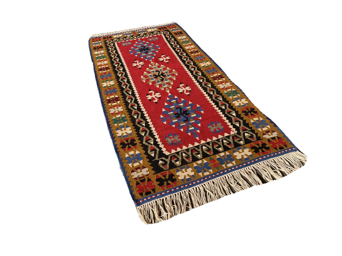 Traditional Turkish Kilim Rug,Vintage Kelim Teppich 186X90 Cm