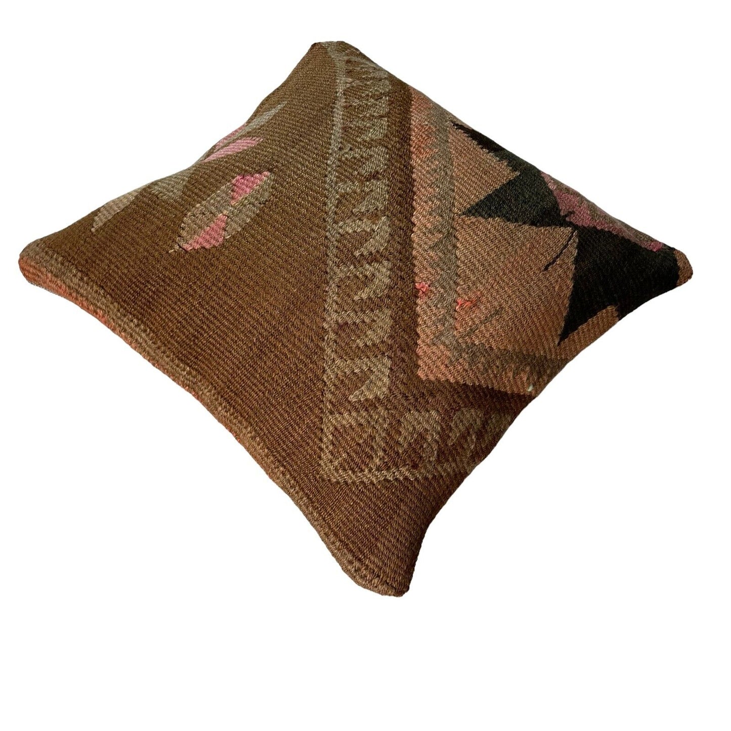 Einzigartige Kelim-Kissen,Turkish Kilim Pillow,16'×16' Funda De Cojín Kilim