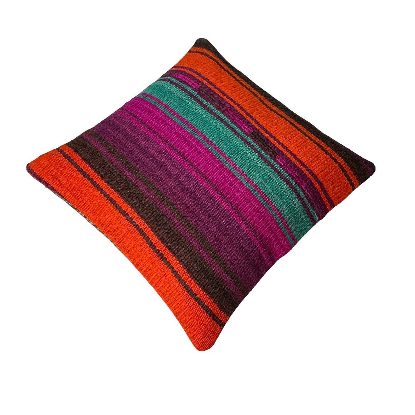 Einzigartige Kelim-Kissen,Turkish Kilim Pillow,16'×16' Funda De Cojín Kilim