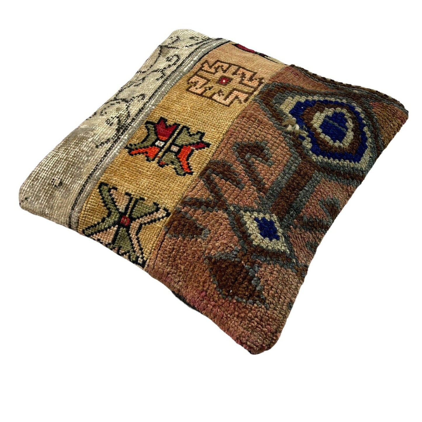 40 x 40 cm , Vintage Turkish Cushion Cover , Vintage Handgemachte Kissenbezug