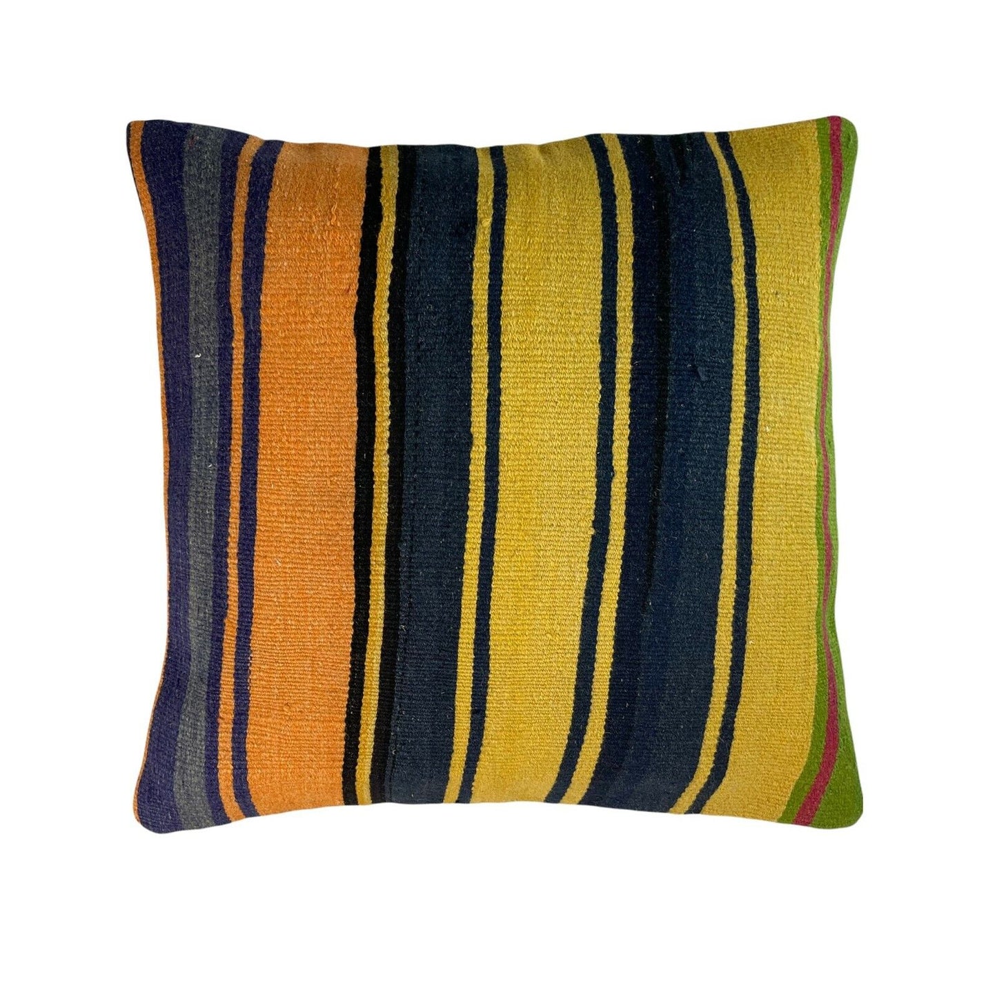 60x60CM ECHTE HANDGEWEBT VINTAGE KELIM KISSEN KISSENHÜLLE SITZKISSEN KISSENBEZUG