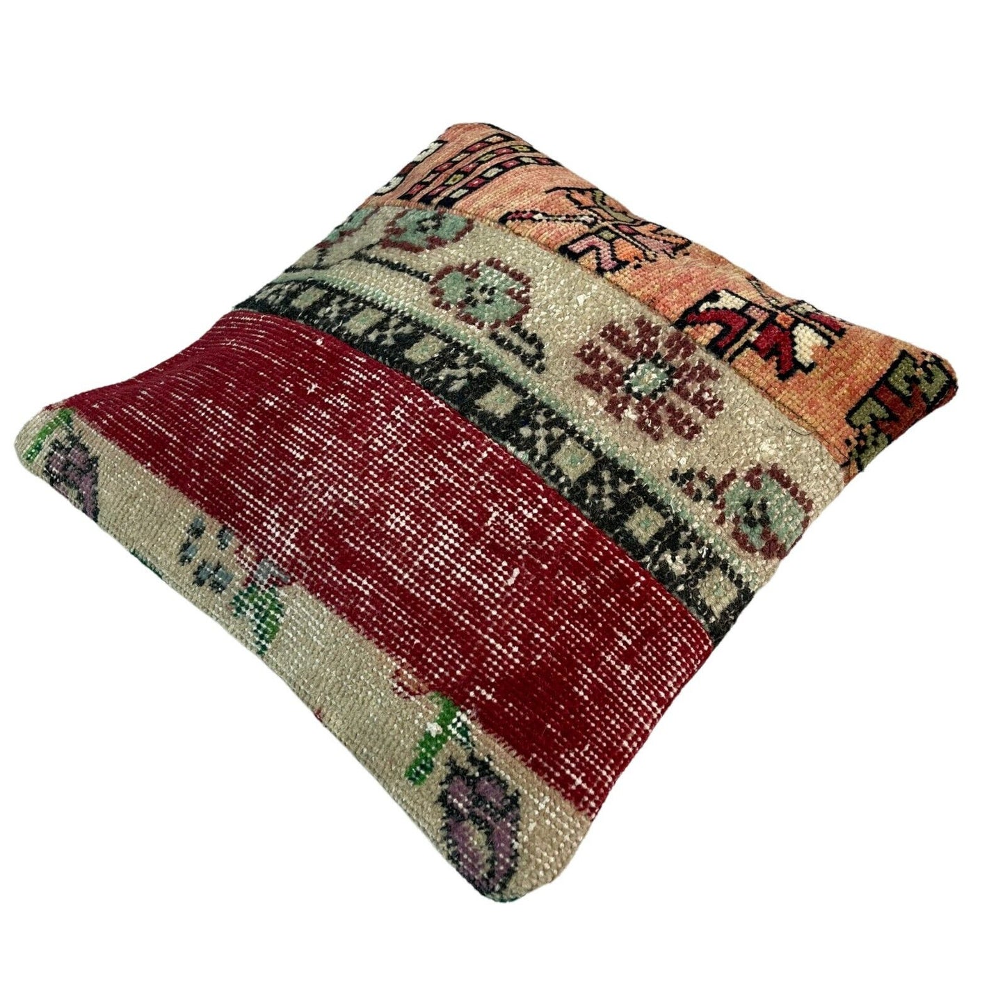 40 x 40 cm , Vintage Turkish Cushion Cover , Vintage Handgemachte Kissenbezug