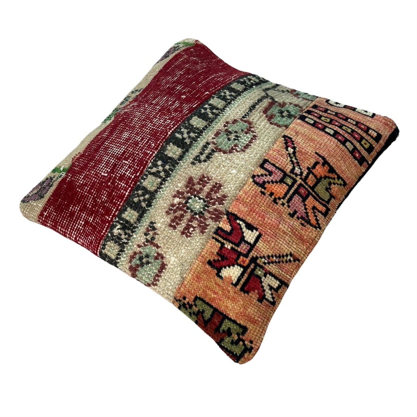 40 x 40 cm , Vintage Turkish Cushion Cover , Vintage Handgemachte Kissenbezug