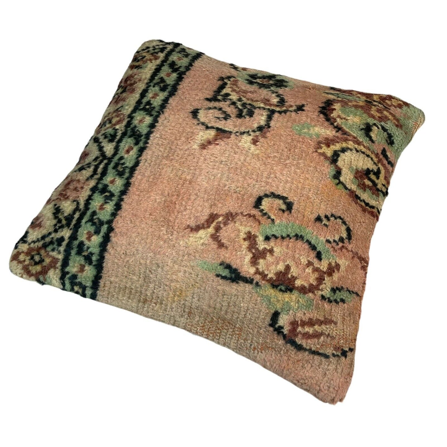 45 x 45 cm , Vintage Turkish Cushion Cover , Vintage Handgemachte Kissenbezug
