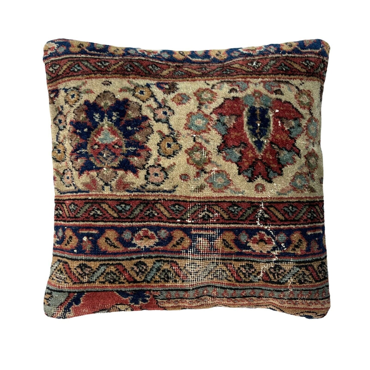 45 x 45 cm , Vintage Turkish Cushion Cover , Vintage Handgemachte Kissenbezug