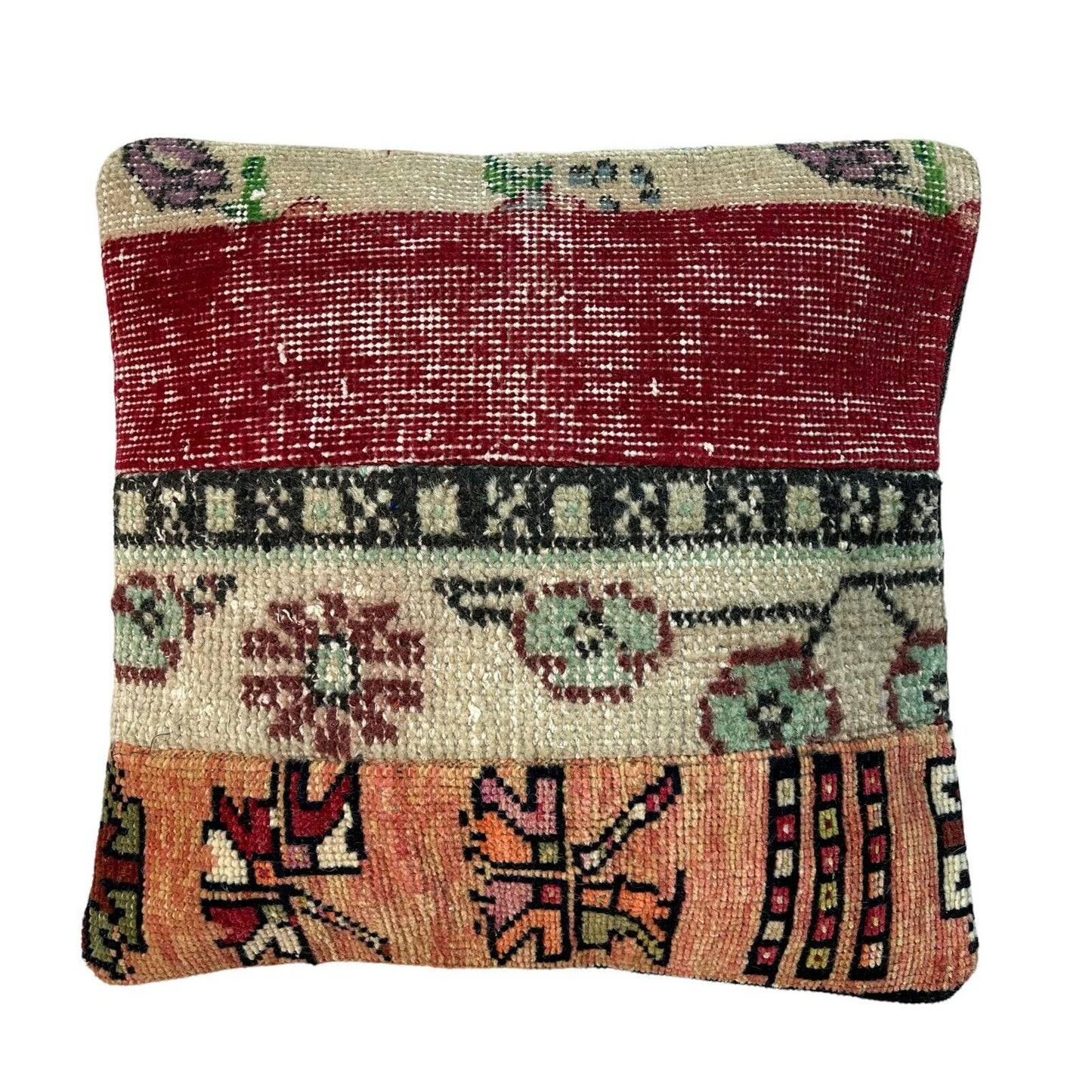 40 x 40 cm , Vintage Turkish Cushion Cover , Vintage Handgemachte Kissenbezug