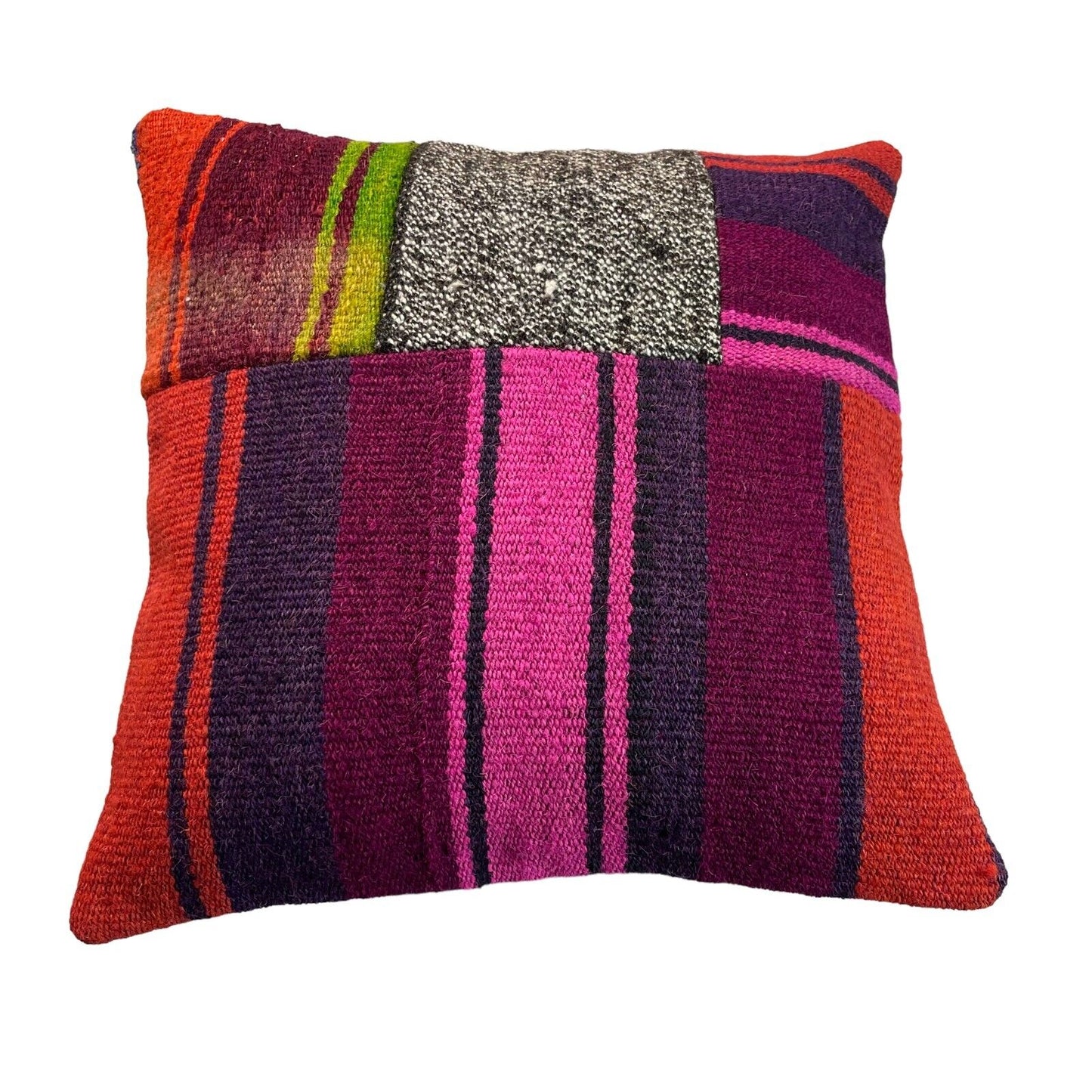 Kilim Housse de coussin 40x40 cm old vintage antique Kelim Coussin Boho Country