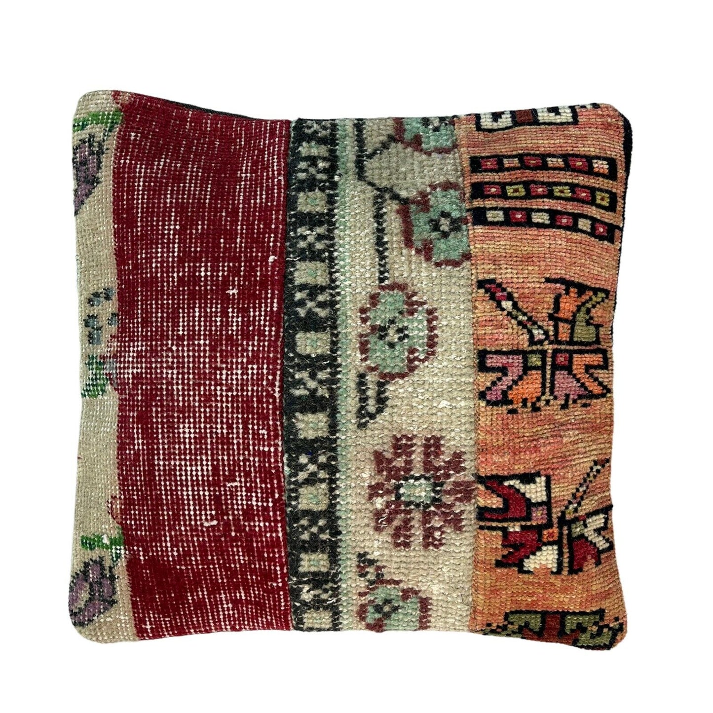 40 x 40 cm , Vintage Turkish Cushion Cover , Vintage Handgemachte Kissenbezug