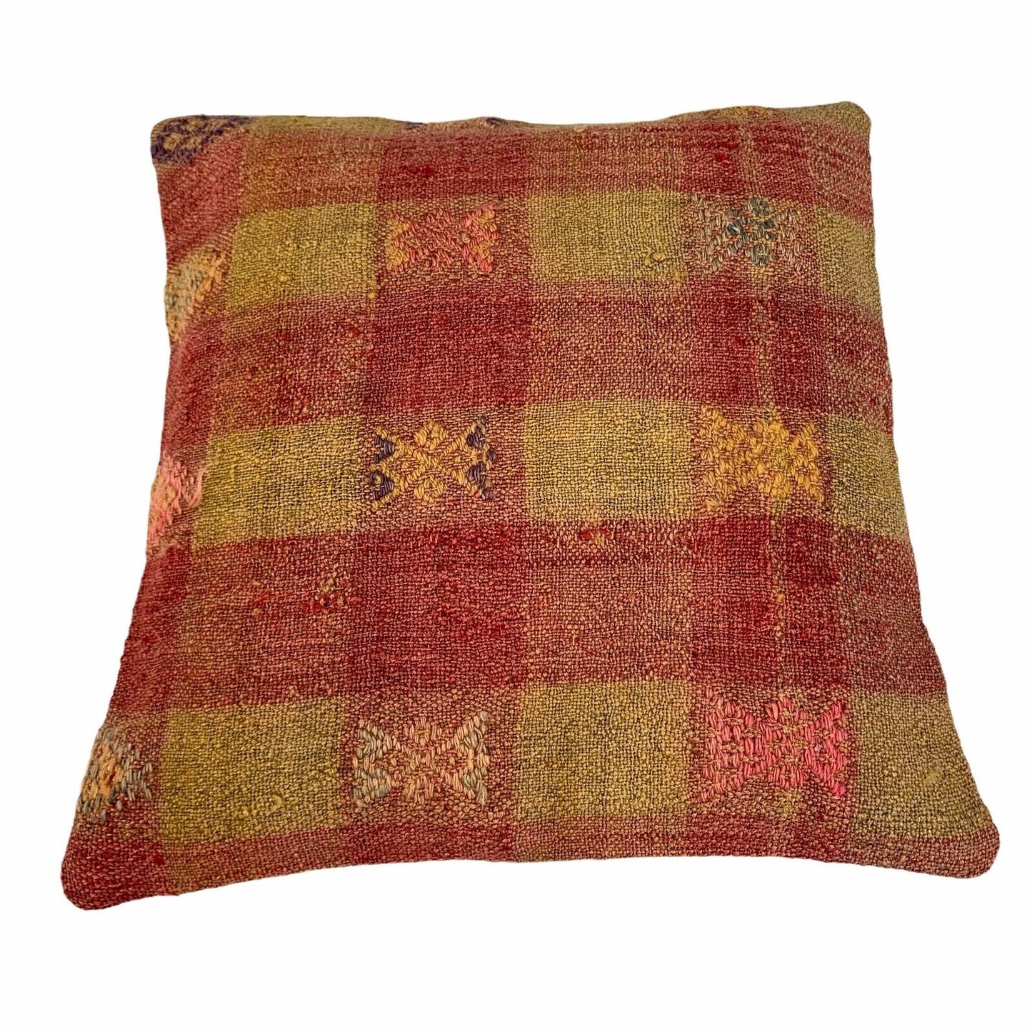 Einzigartige Kelim-Kissen,Turkish Kilim Pillow,16'×16' Funda De Cojín Kilim