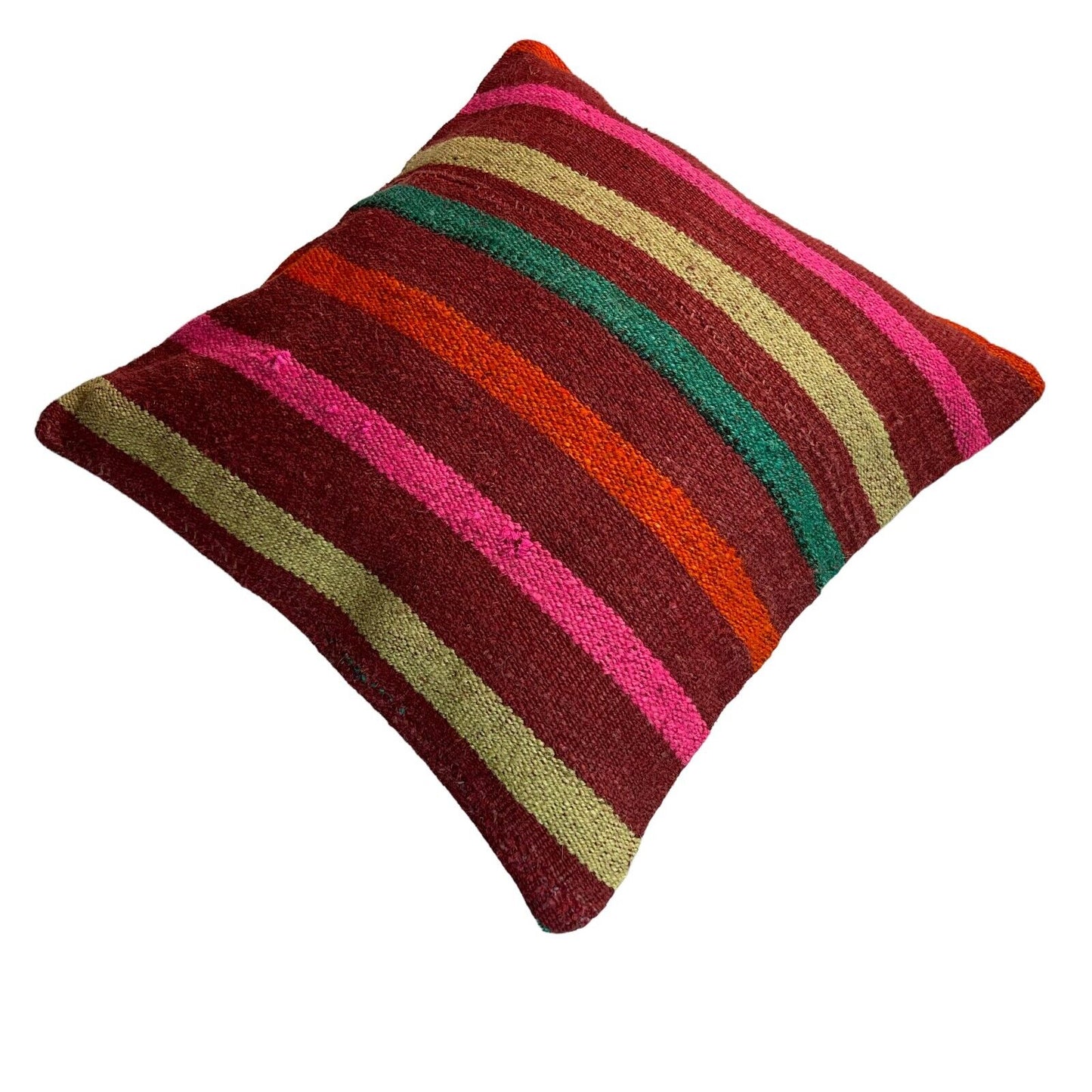 Einzigartige Kelim-Kissen,Turkish Kilim Pillow,16'×16' Funda De Cojín Kilim