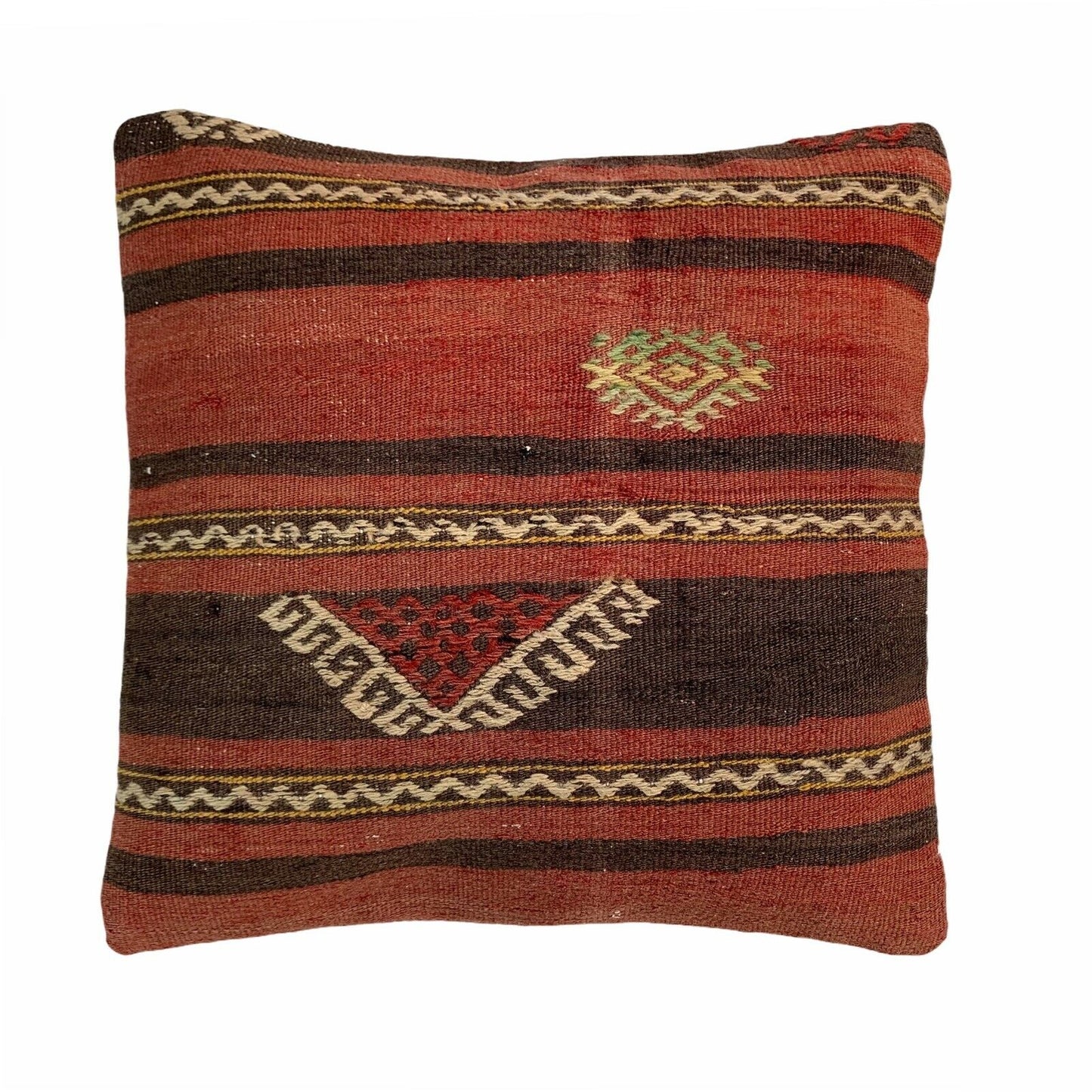 Einzigartige Kelim-Kissen,Turkish Kilim Pillow,16'×16' Funda De Cojín Kilim