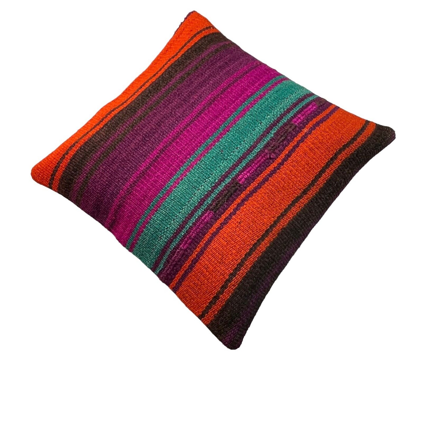 Einzigartige Kelim-Kissen,Turkish Kilim Pillow,16'×16' Funda De Cojín Kilim