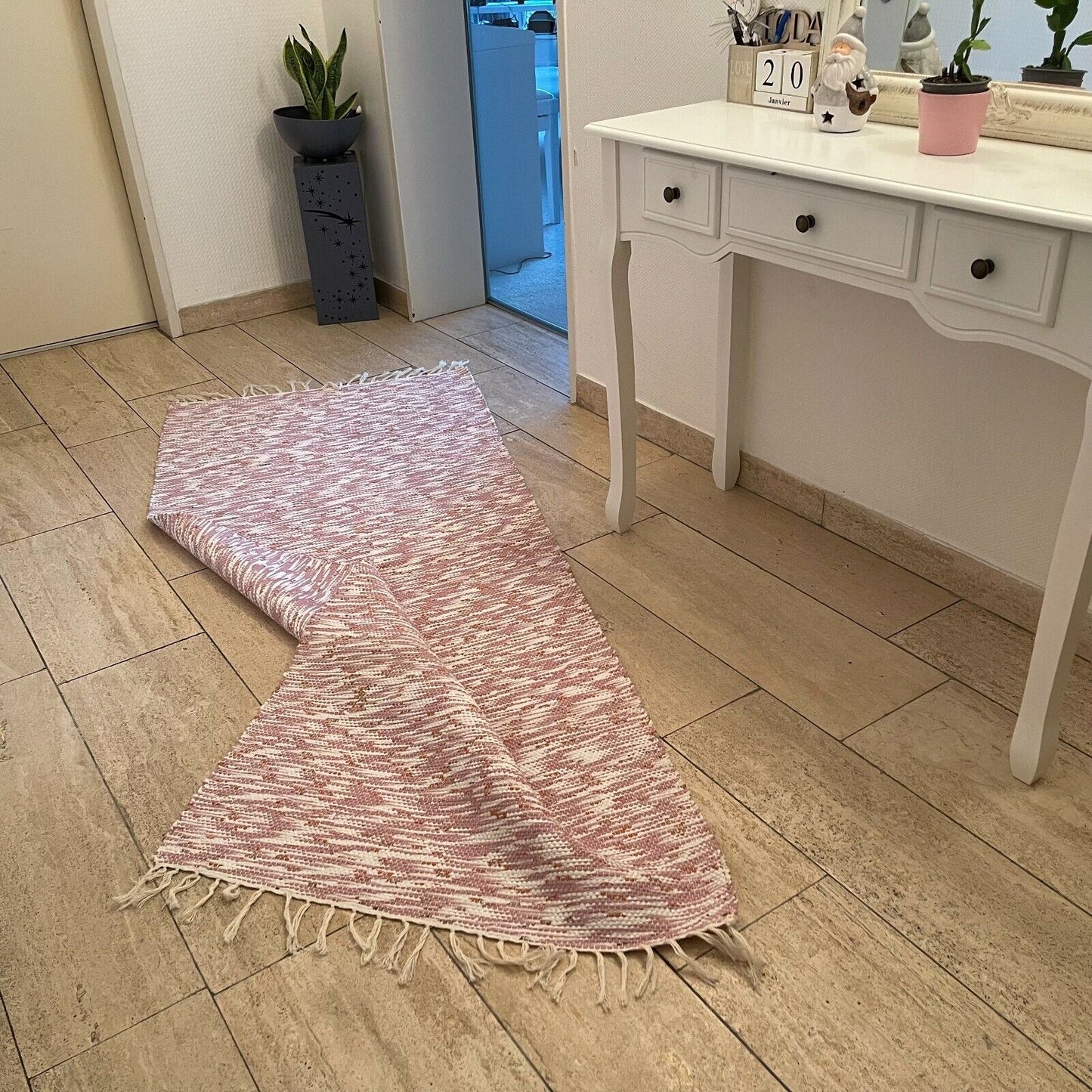 Brand New Traditional Turkish Runner , Rag Rug Runner 198 X 80 cm