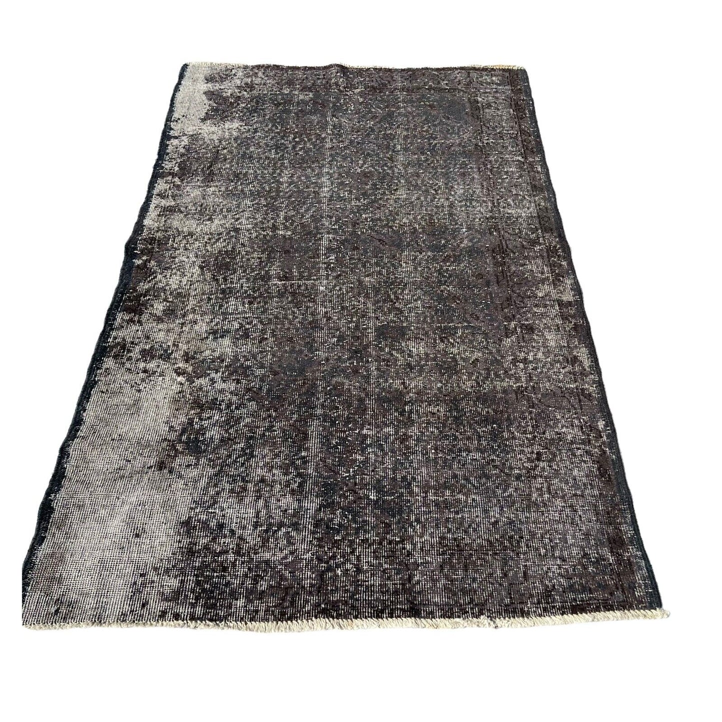 Distressed Overdyed Türkischer Teppich 196 x 110 cm Vintage Decorative Teppich