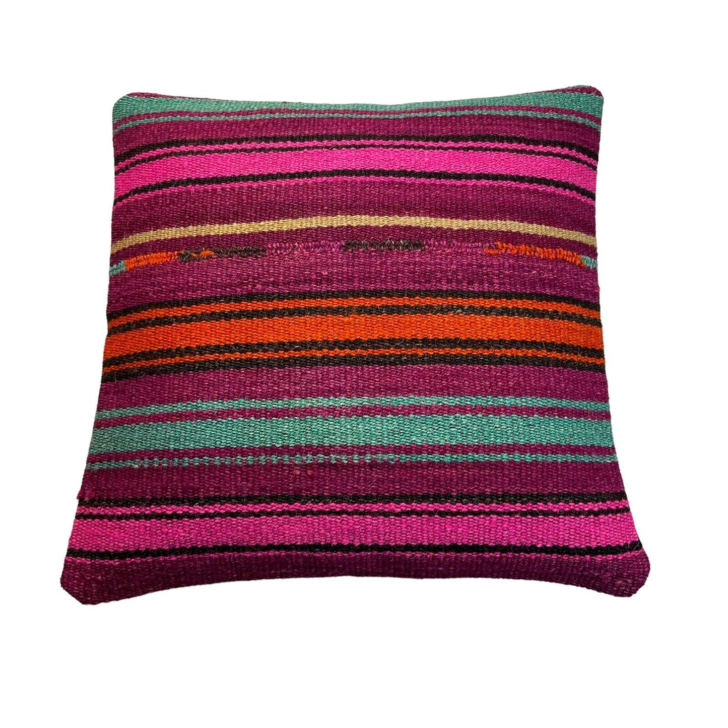 Einzigartige Kelim-Kissen,Turkish Kilim Pillow,16'×16' Funda De Cojín Kilim