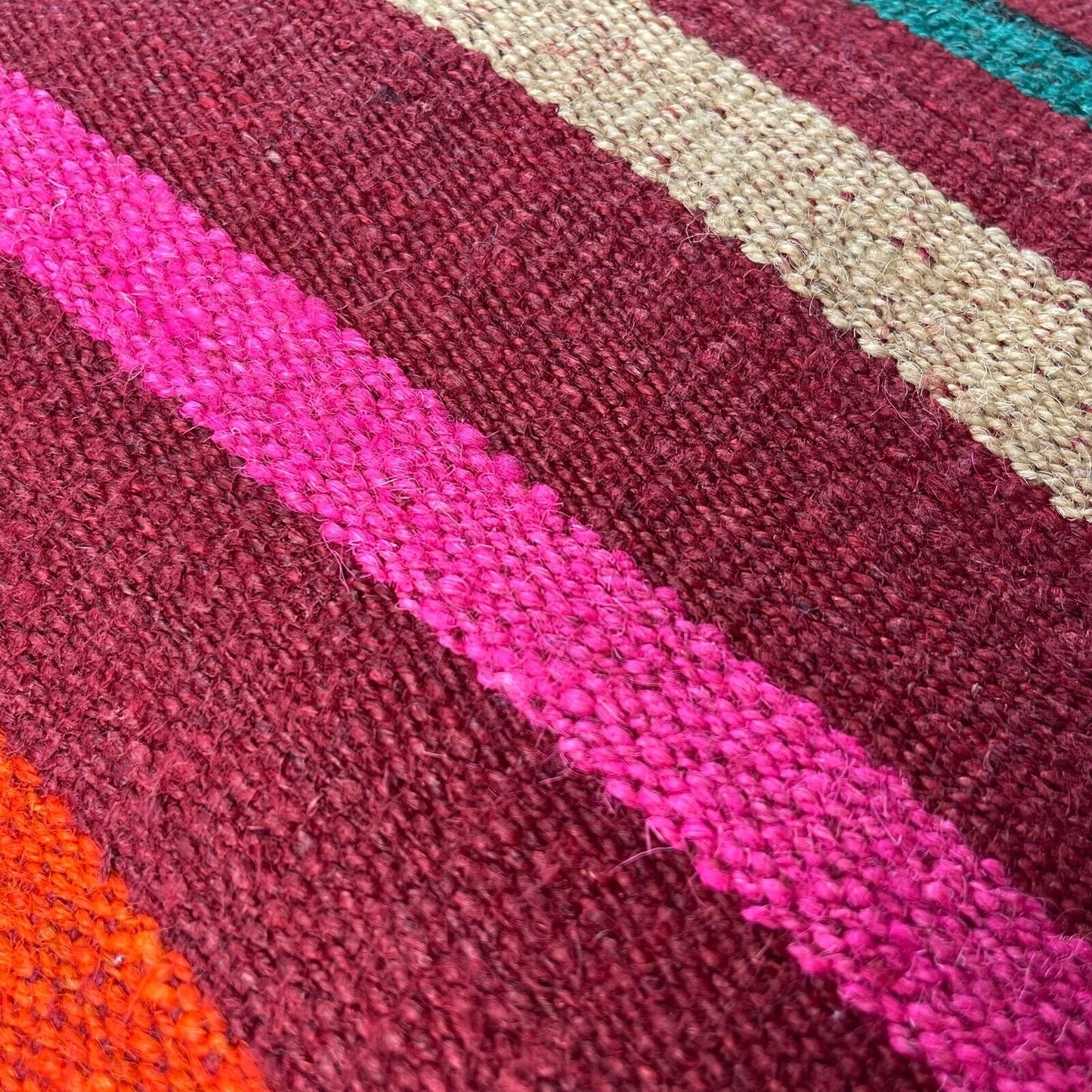 Kilim Housse de coussin 40x40 cm old vintage antique Kelim Coussin Boho Country