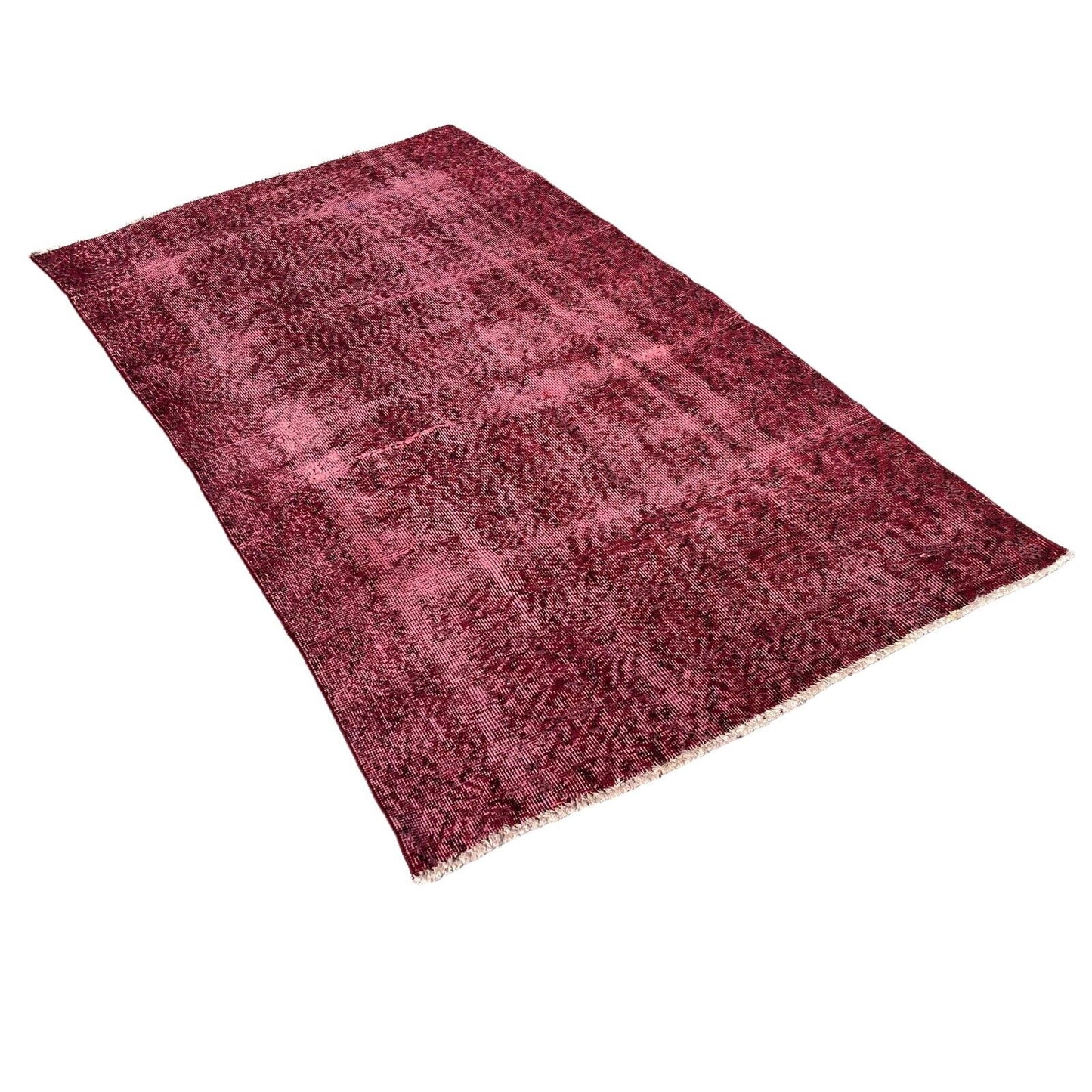 Distressed Overdyed Türkischer Teppich 196 x 110 cm Vintage Decorative Teppich