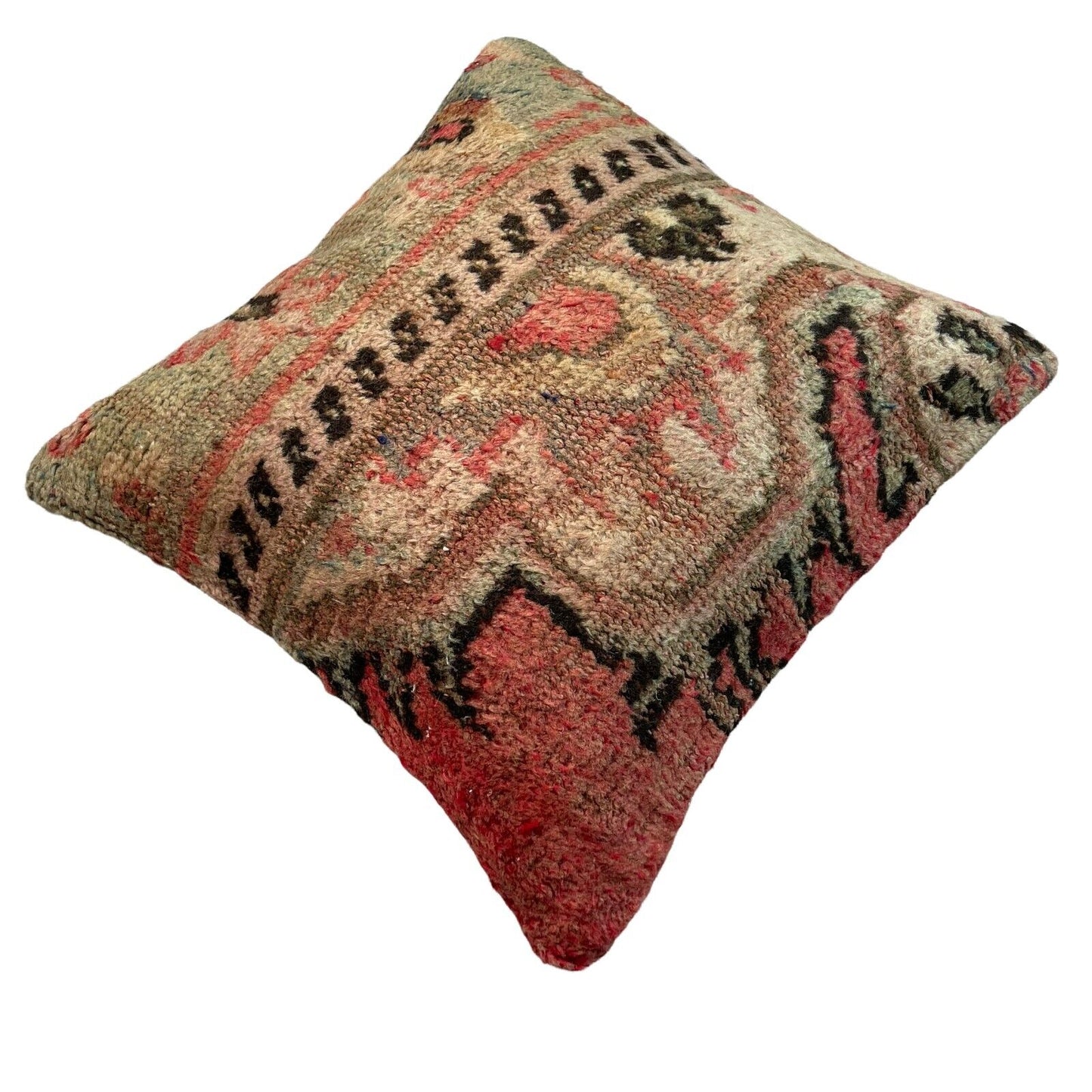 45 x 45 cm , Vintage Turkish Cushion Cover , Vintage Handgemachte Kissenbezug