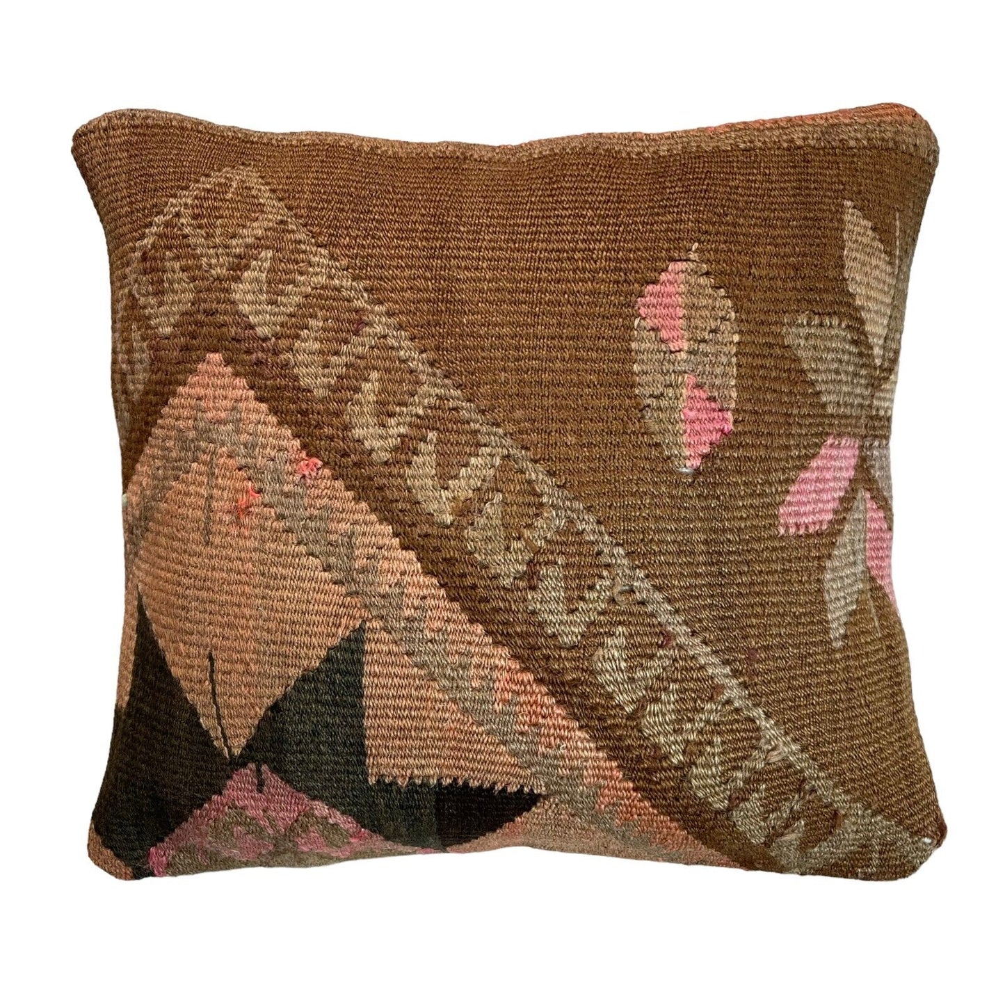 Einzigartige Kelim-Kissen,Turkish Kilim Pillow,16'×16' Funda De Cojín Kilim