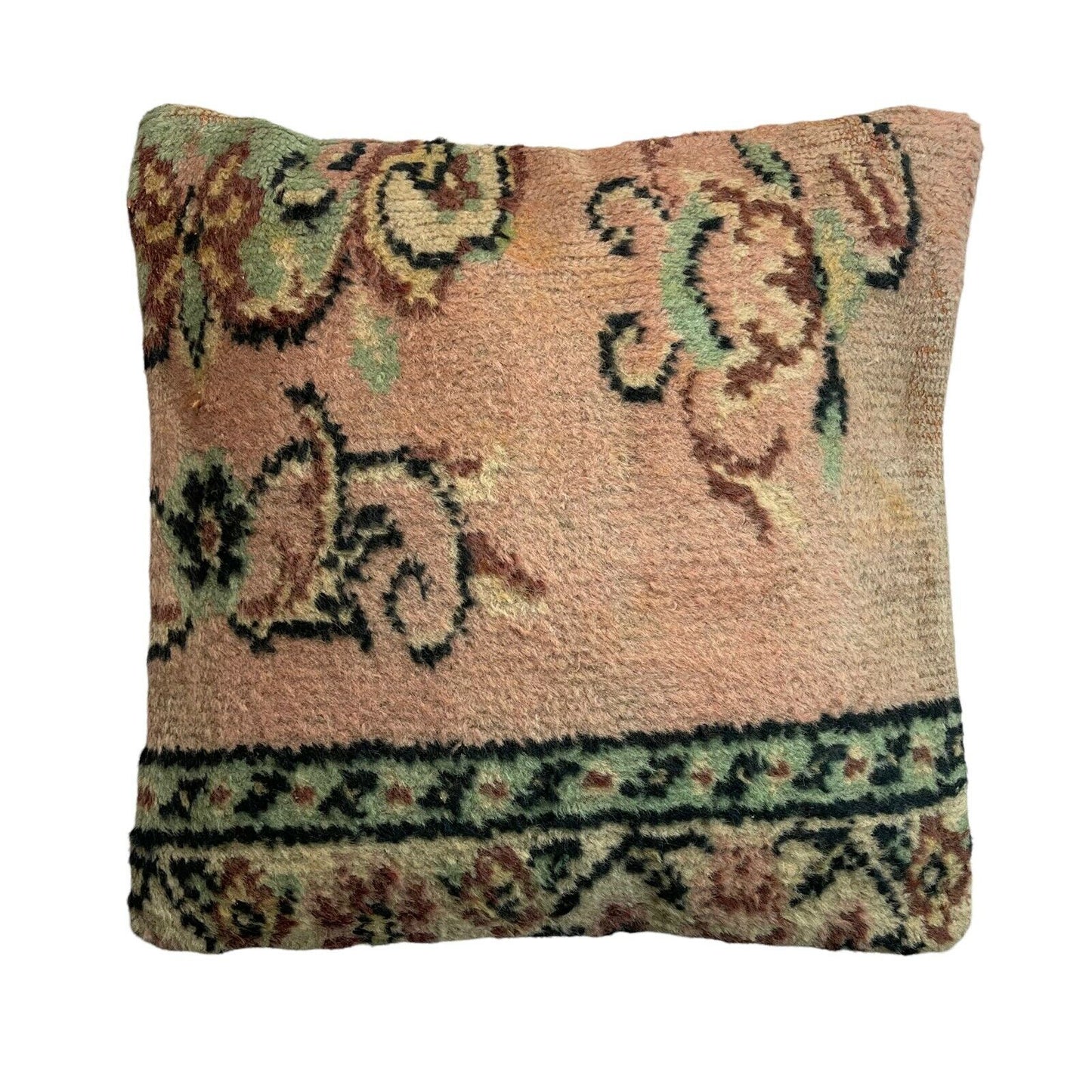45 x 45 cm , Vintage Turkish Cushion Cover , Vintage Handgemachte Kissenbezug