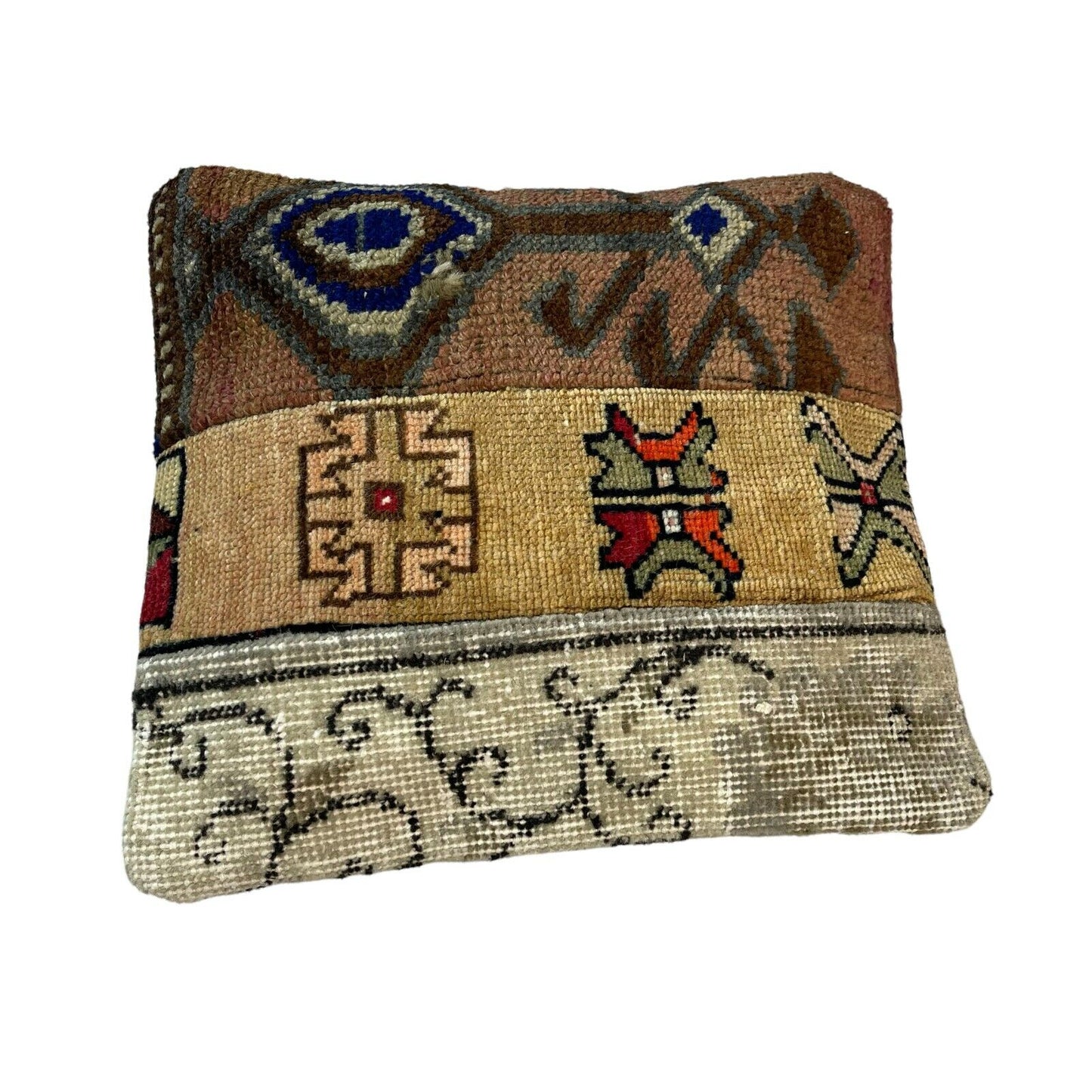 40 x 40 cm , Vintage Turkish Cushion Cover , Vintage Handgemachte Kissenbezug
