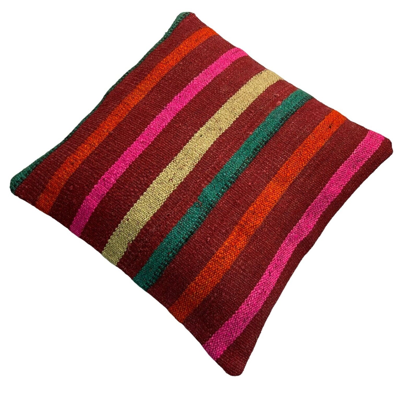 Einzigartige Kelim-Kissen,Turkish Kilim Pillow,16'×16' Funda De Cojín Kilim