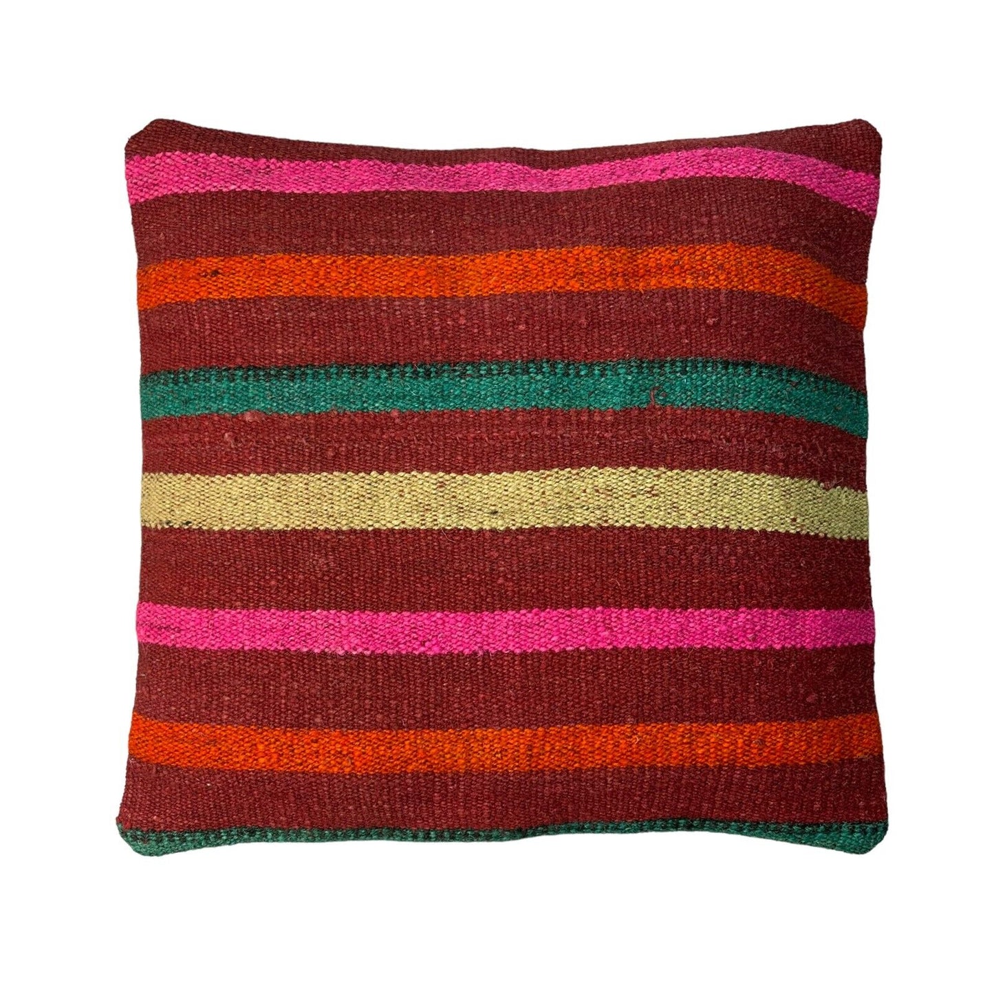Einzigartige Kelim-Kissen,Turkish Kilim Pillow,16'×16' Funda De Cojín Kilim