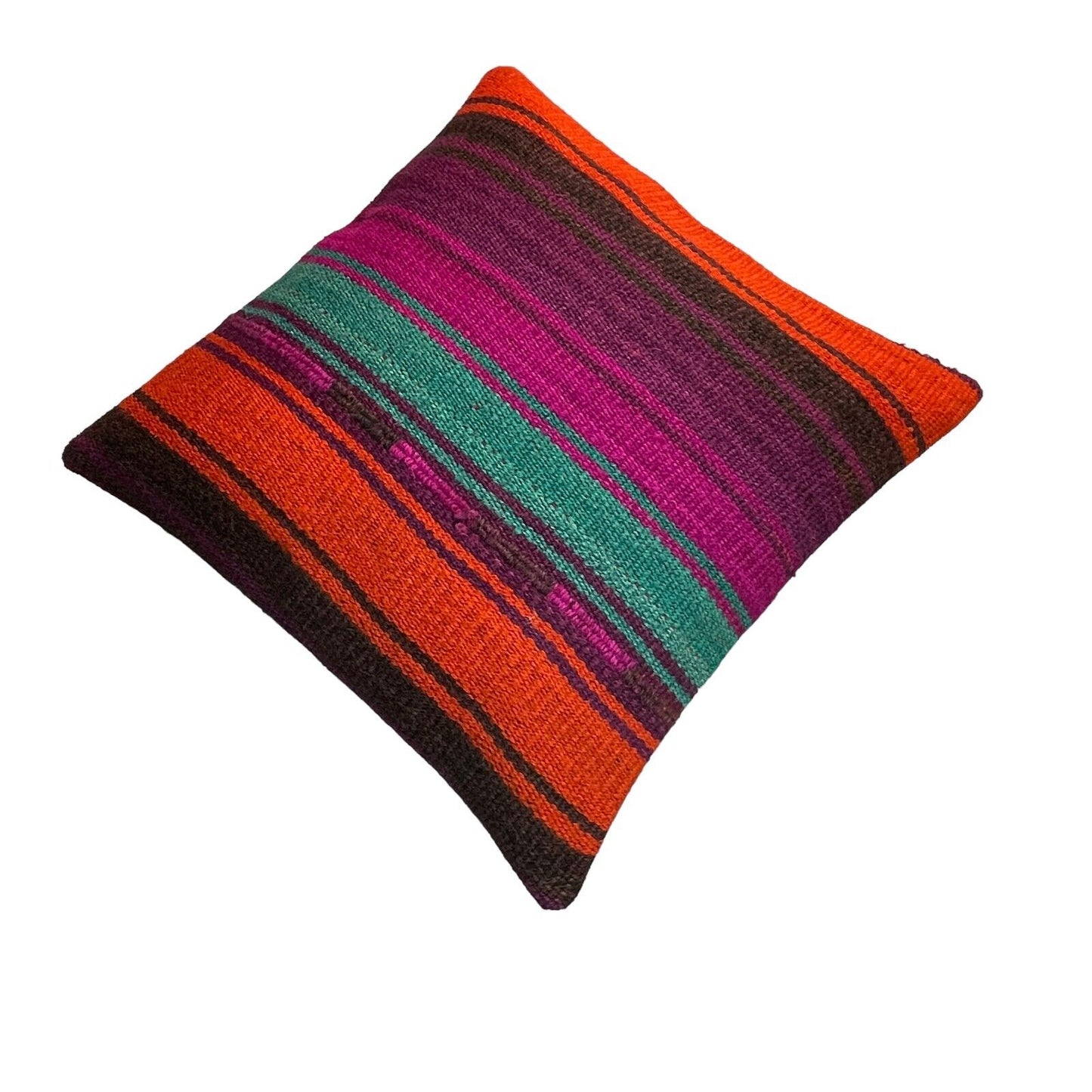 Einzigartige Kelim-Kissen,Turkish Kilim Pillow,16'×16' Funda De Cojín Kilim