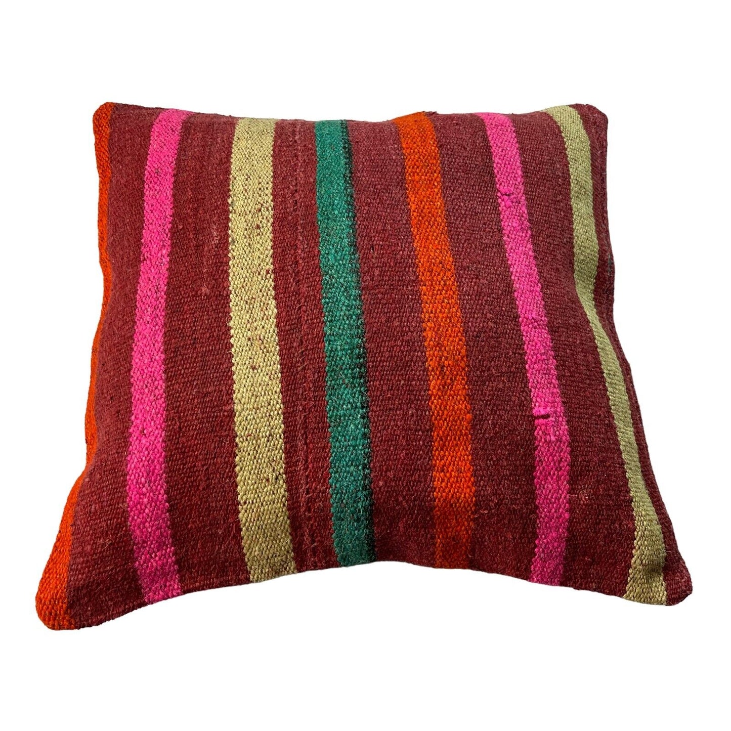 Einzigartige Kelim-Kissen,Turkish Kilim Pillow,16'×16' Funda De Cojín Kilim