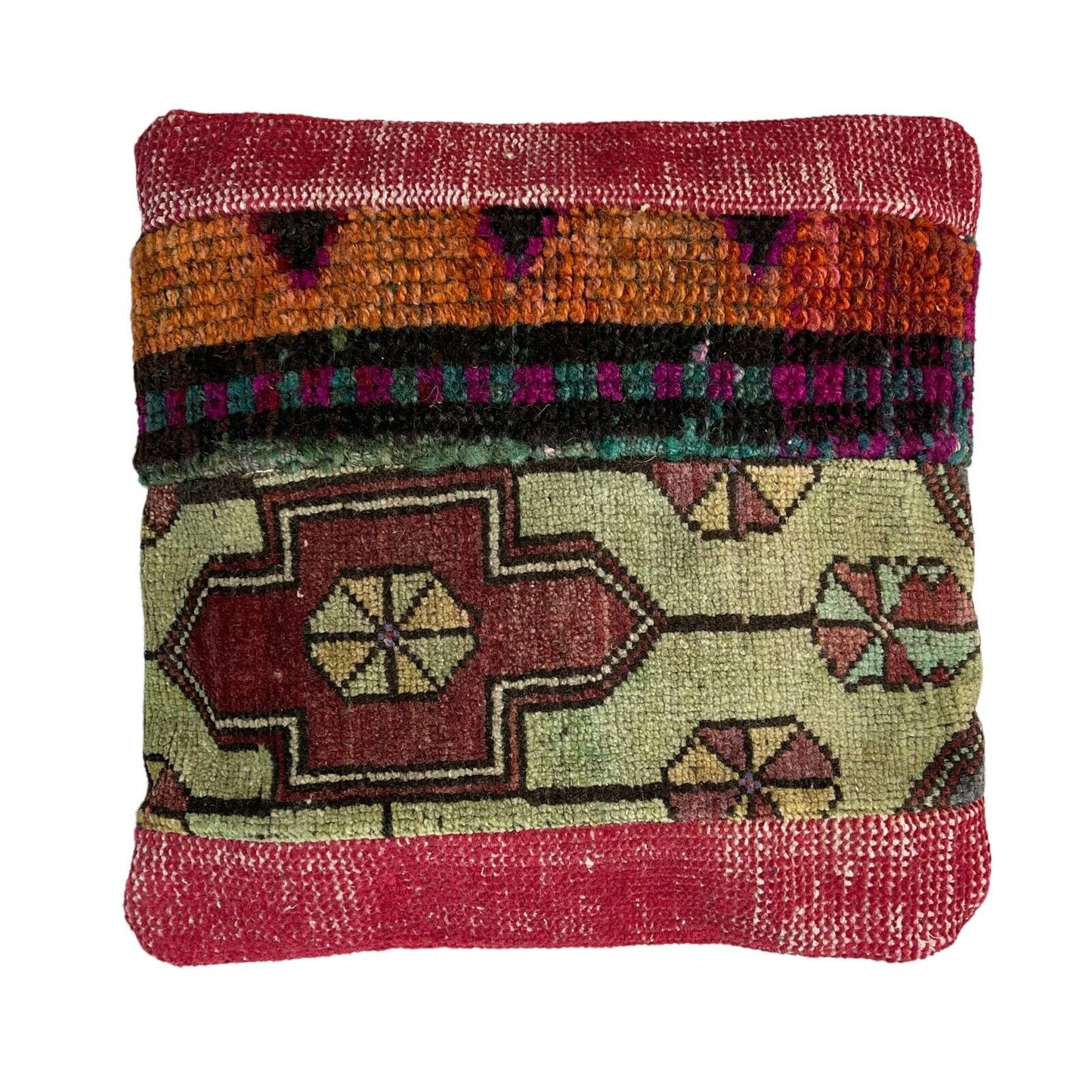 40 x 40 cm , Vintage Turkish Cushion Cover , Vintage Handgemachte Kissenbezug