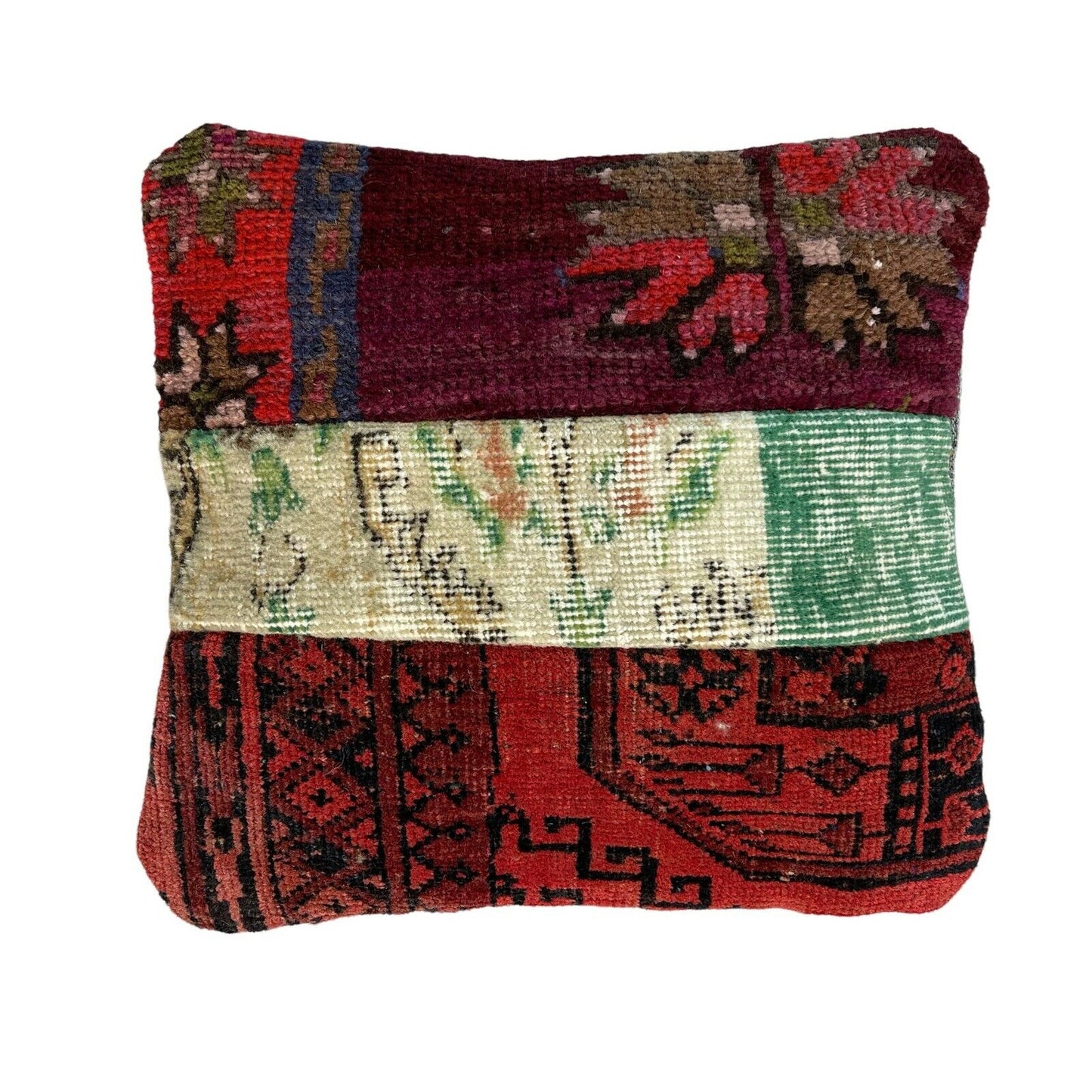 40 x 40 cm , Vintage Turkish Cushion Cover , Vintage Handgemachte Kissenbezug