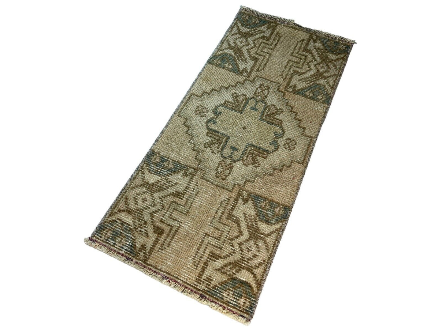 Traditionelle Vintage türkische Teppich, Vintage Turkish Rug 88 X40 cm