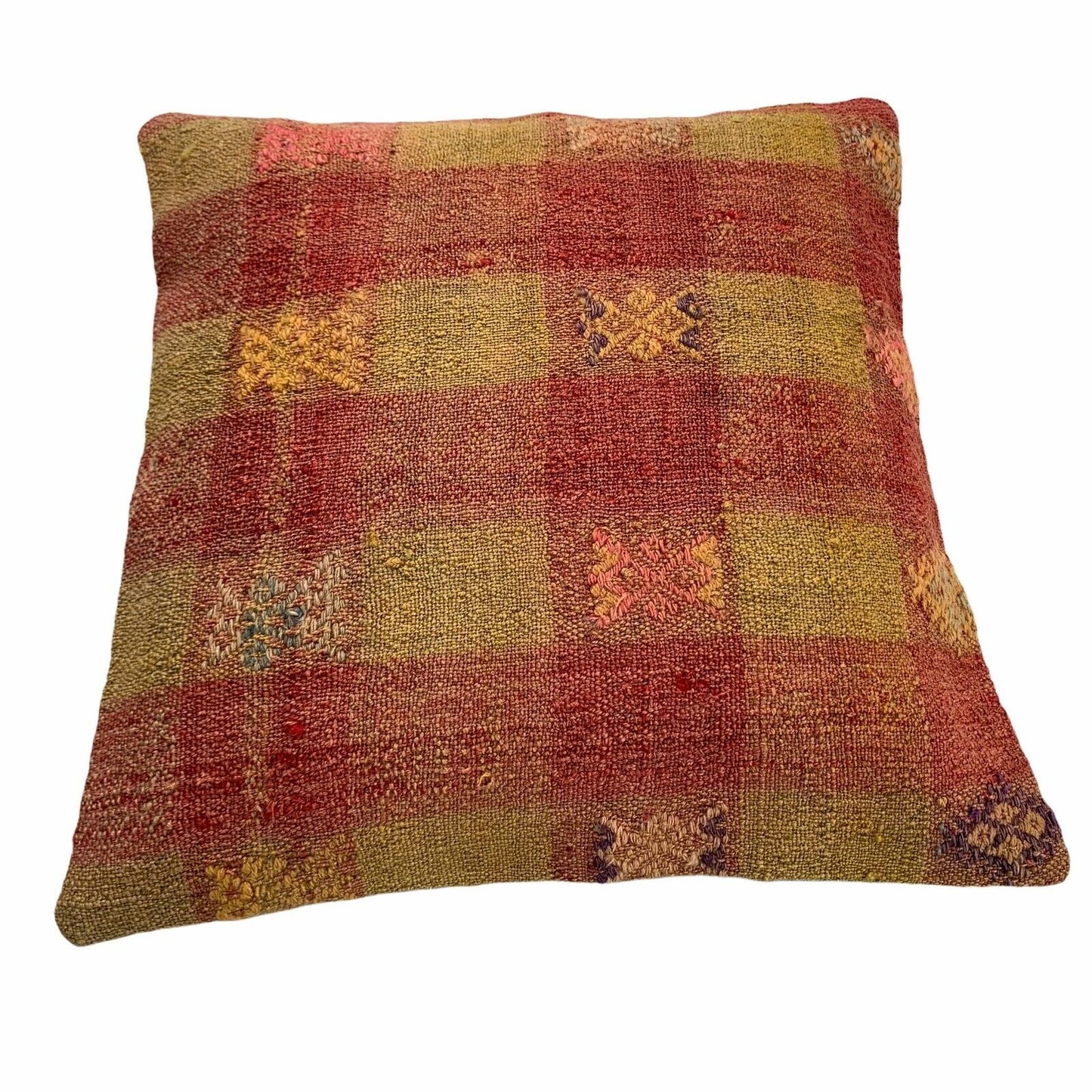 Einzigartige Kelim-Kissen,Turkish Kilim Pillow,16'×16' Funda De Cojín Kilim