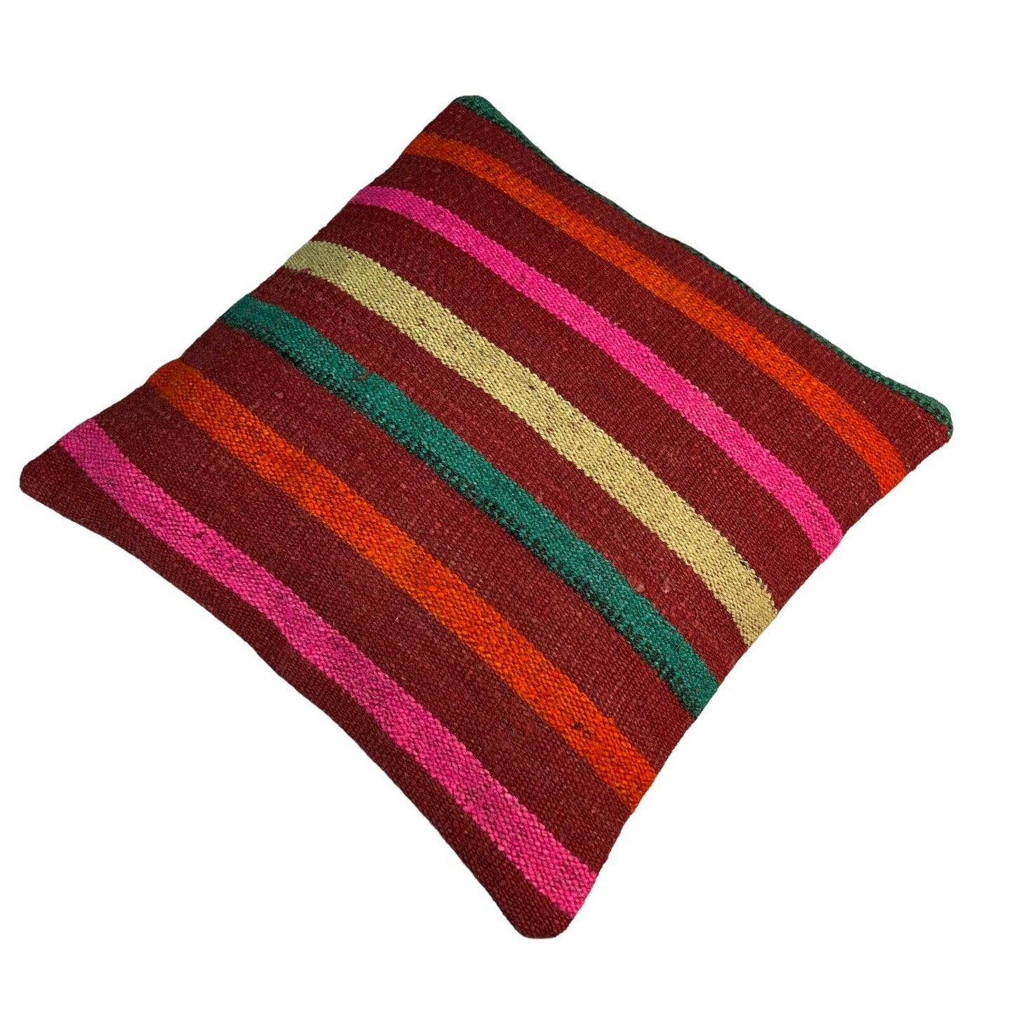 Einzigartige Kelim-Kissen,Turkish Kilim Pillow,16'×16' Funda De Cojín Kilim