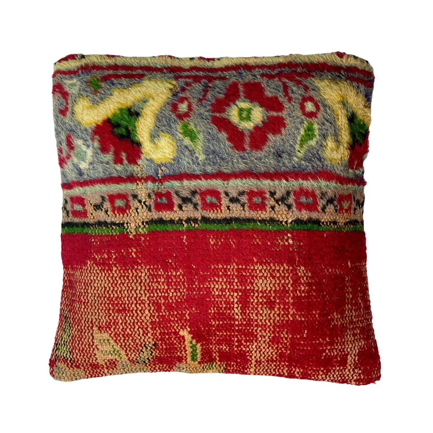 45 x 45 cm , Vintage Turkish Cushion Cover , Vintage Handgemachte Kissenbezug