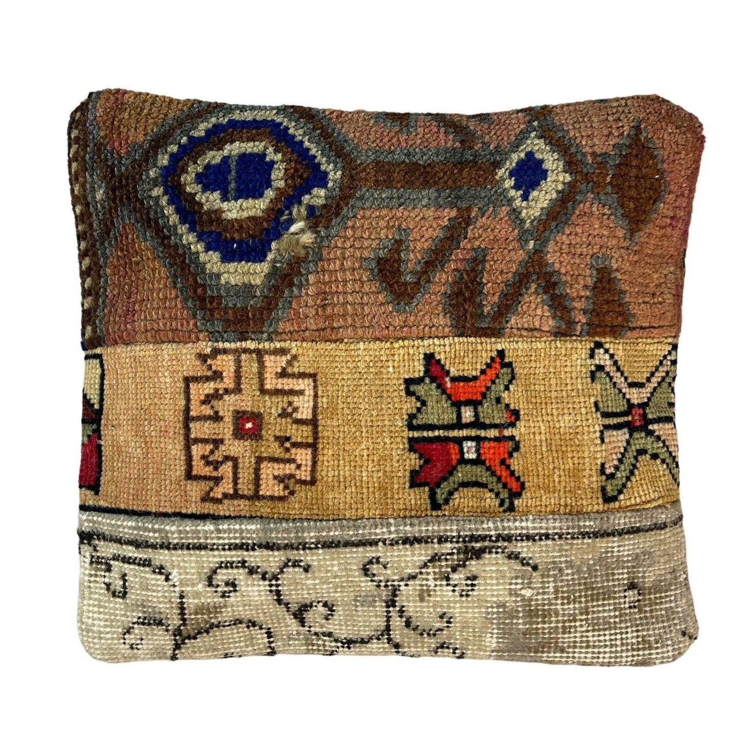 40 x 40 cm , Vintage Turkish Cushion Cover , Vintage Handgemachte Kissenbezug