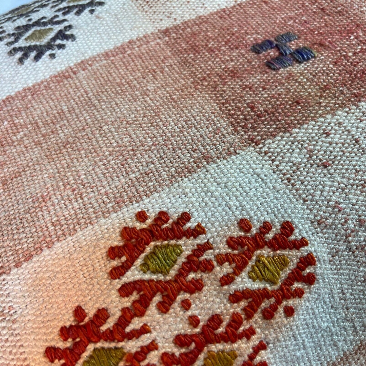 30x50CM ECHTE HANDGEWEBT VINTAGE KELIM KISSEN KISSENHÜLLE SITZKISSEN KISSENBEZUG