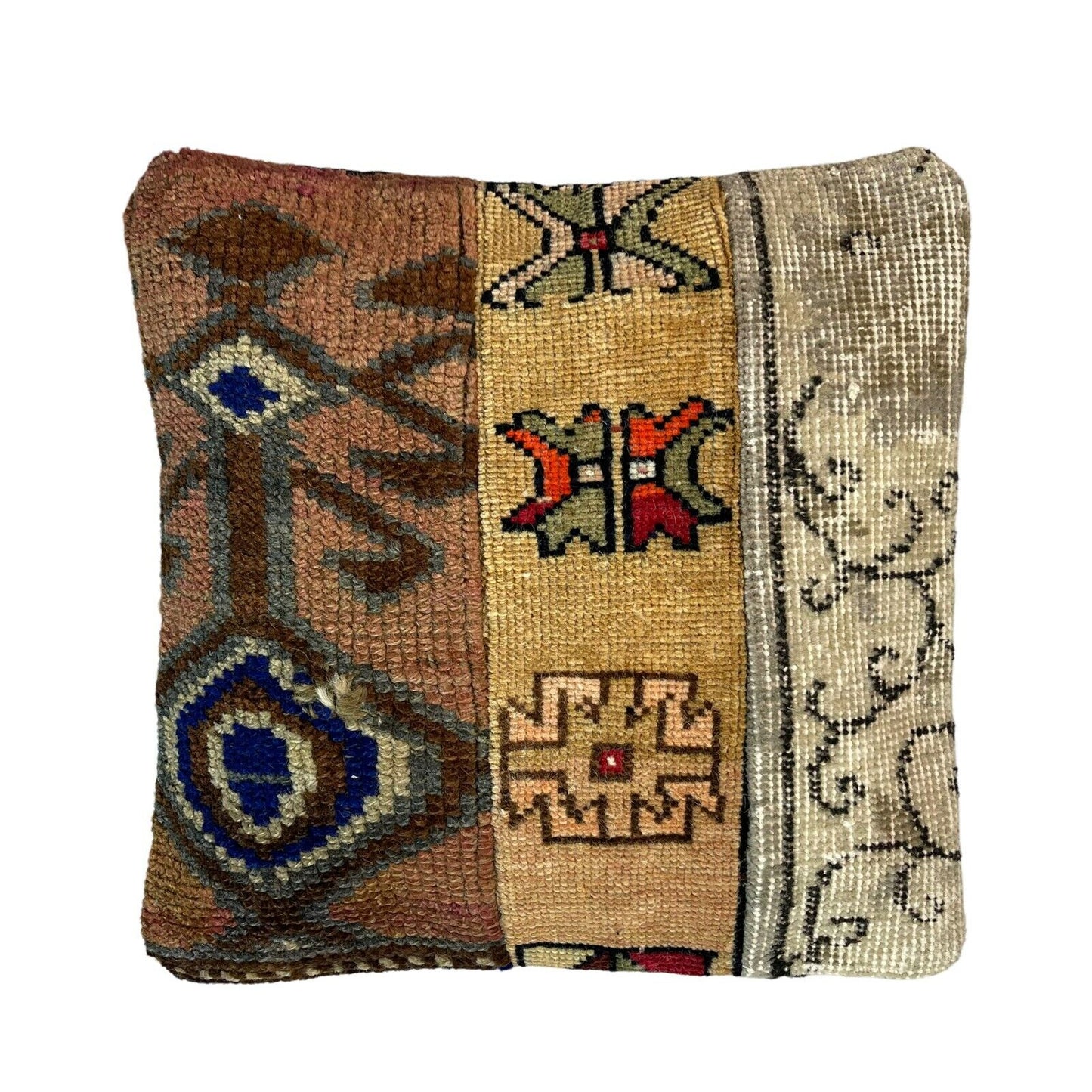 40 x 40 cm , Vintage Turkish Cushion Cover , Vintage Handgemachte Kissenbezug